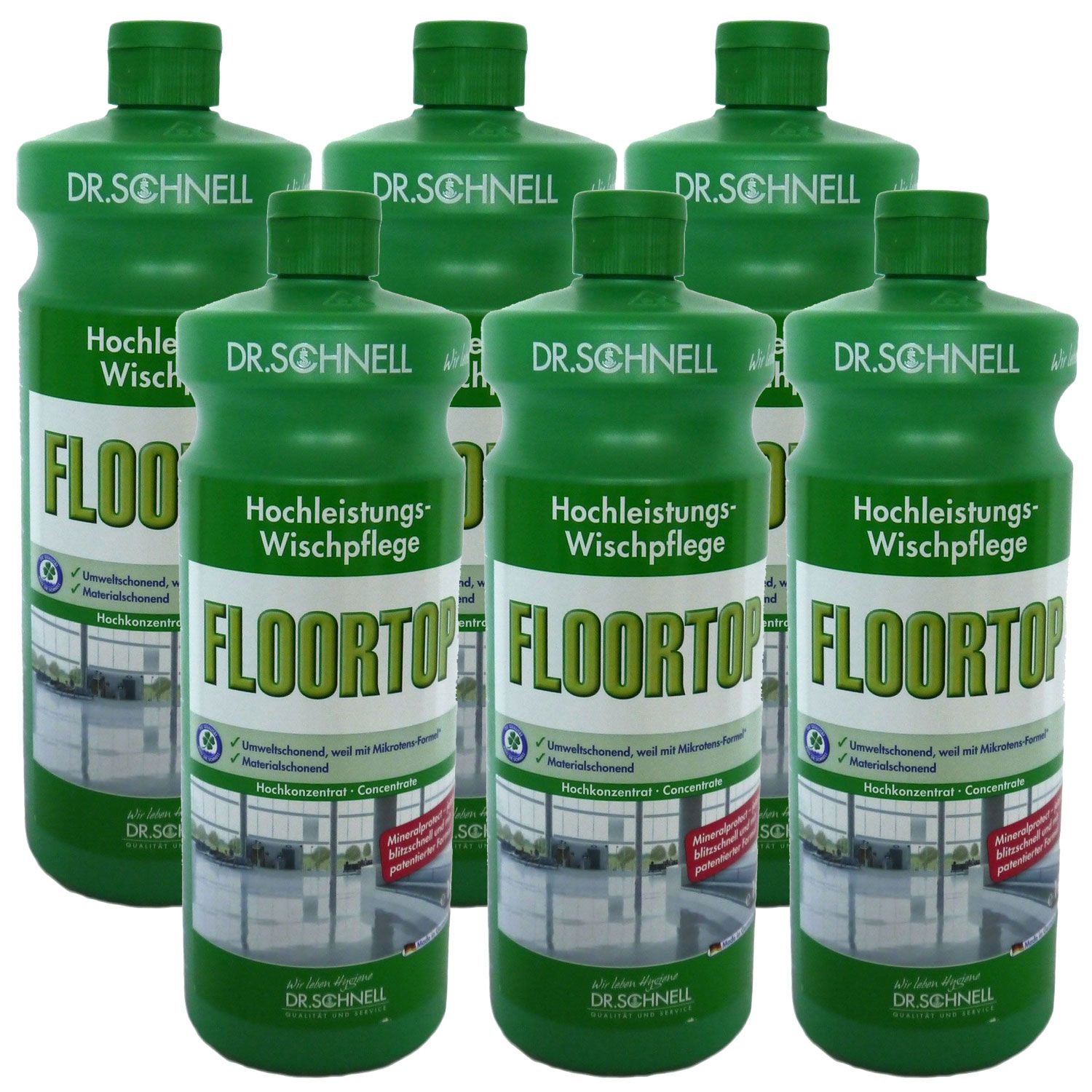 Dr Schnell Floortop 6 X 1 L Bodenreiniger Konzentrat Set Bei Riemax