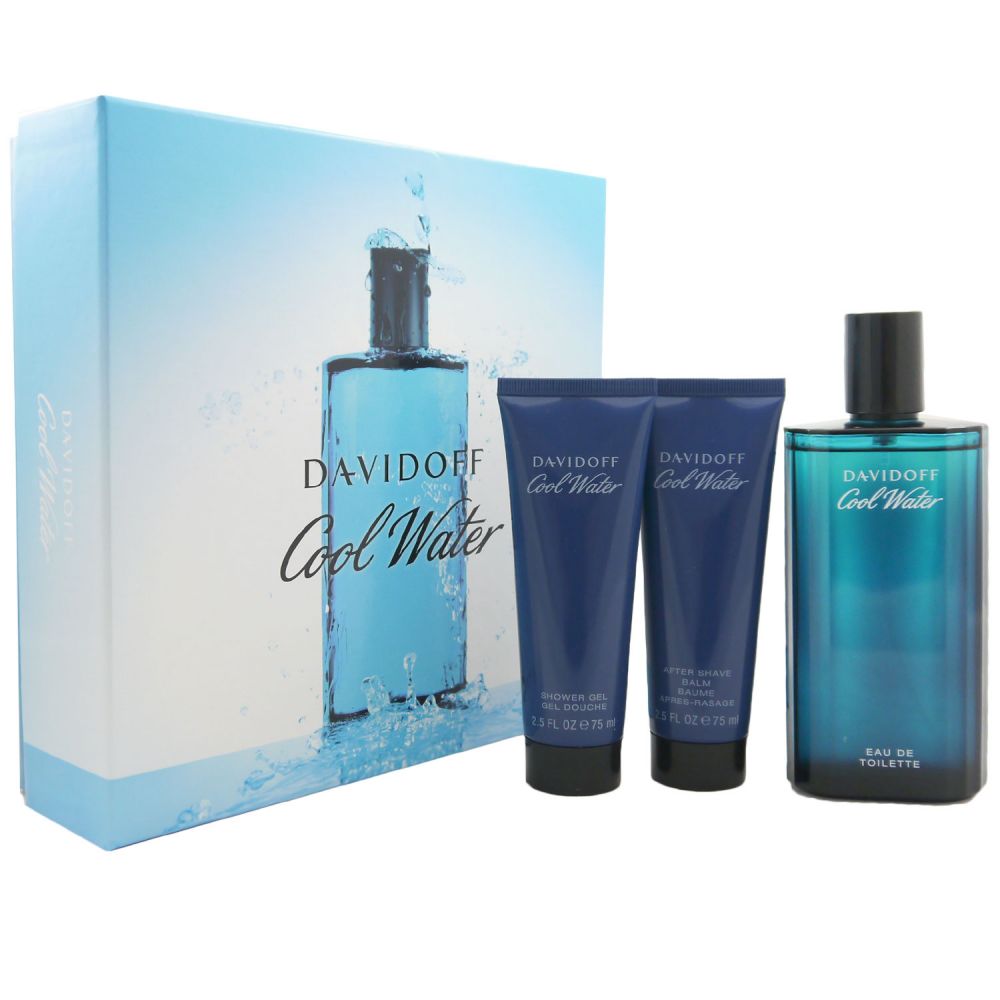 Davidoff Cool Water Man Set 125ml EDT 75ml ASB 75ml SG Bei Riemax