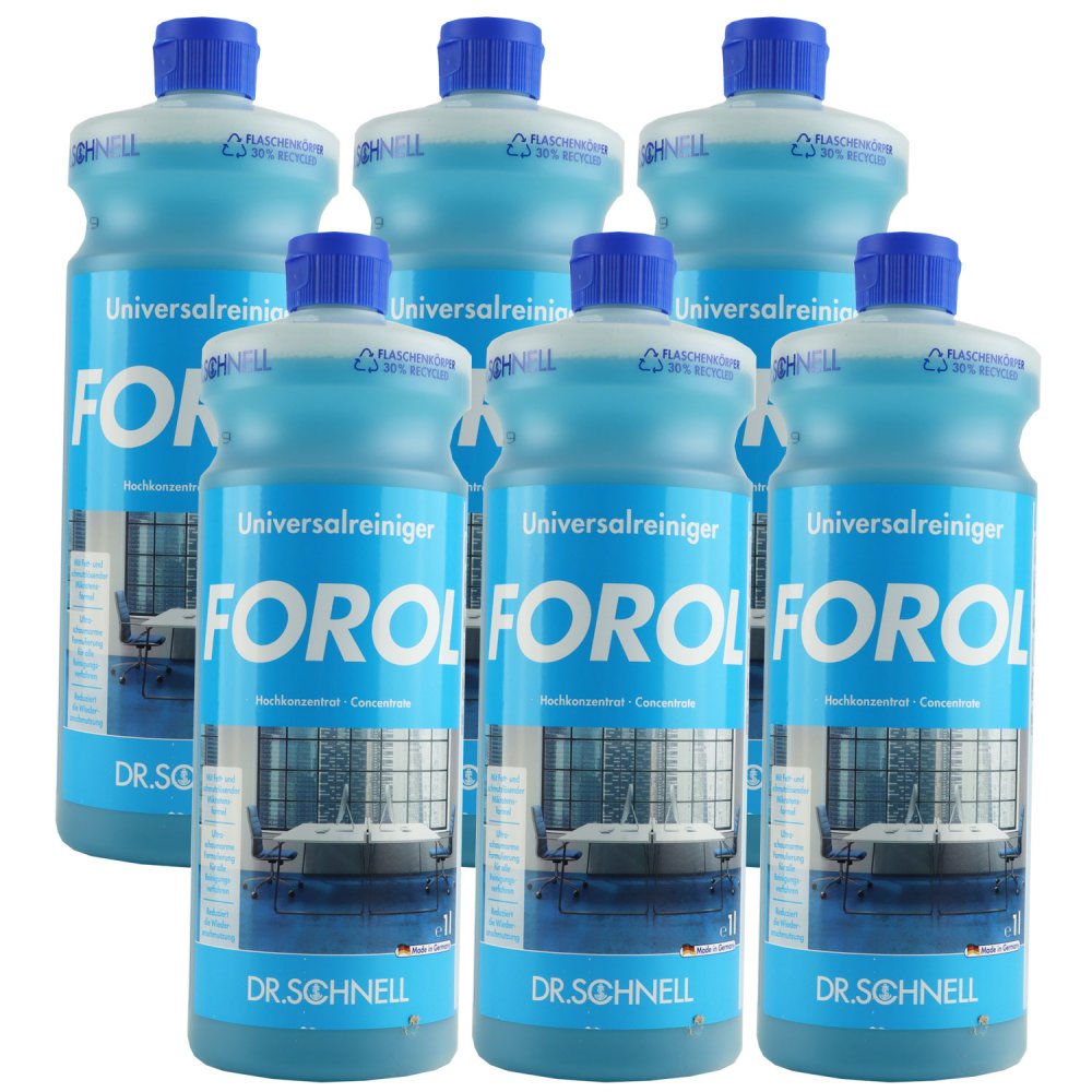 Dr Schnell Forol 6 X 1 Liter Universalreiniger Konzentrat Set Bei Riemax