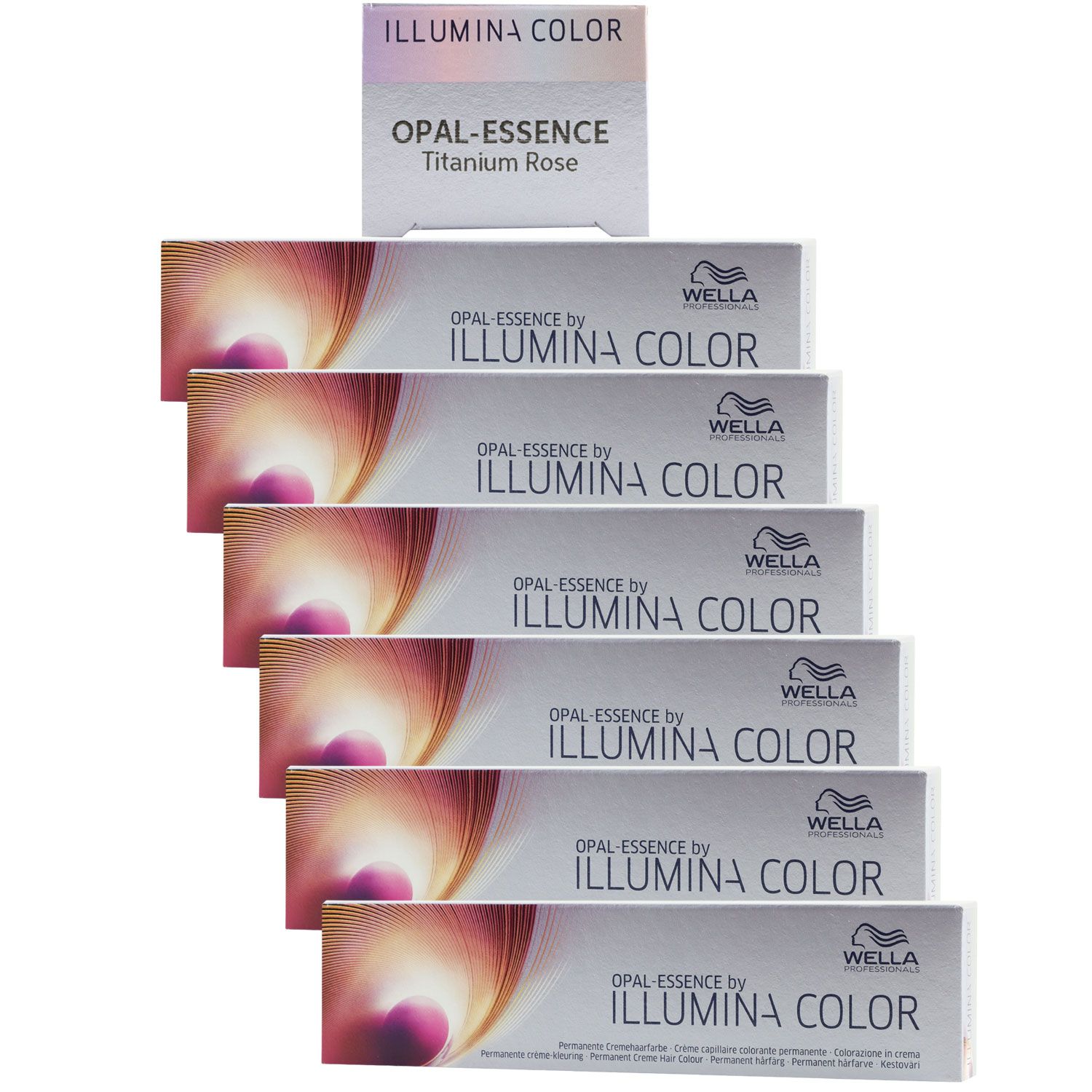 Wella Illumina Opal Essence 6 X 60 Ml Titanium Rose Set Riemax