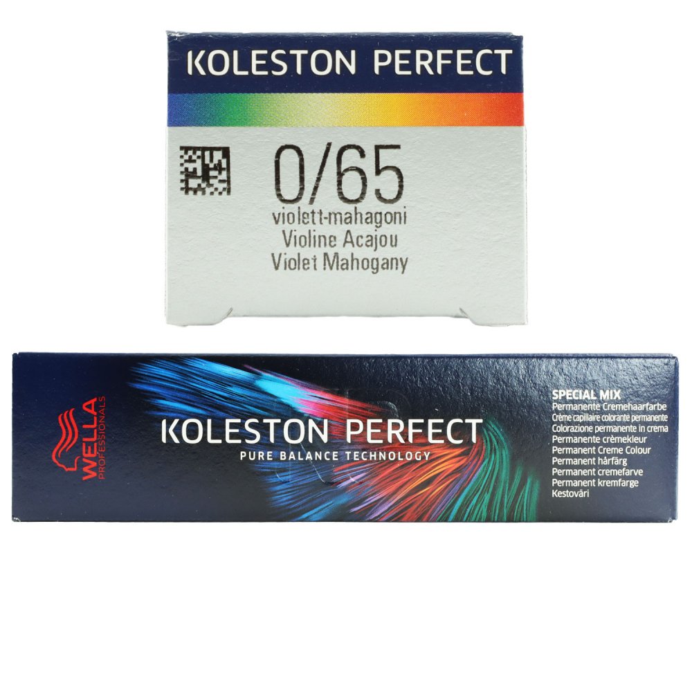 Wella Koleston Perfect Spezial Mix 60 Ml 0 65 Violett Mahagoni Set Bei