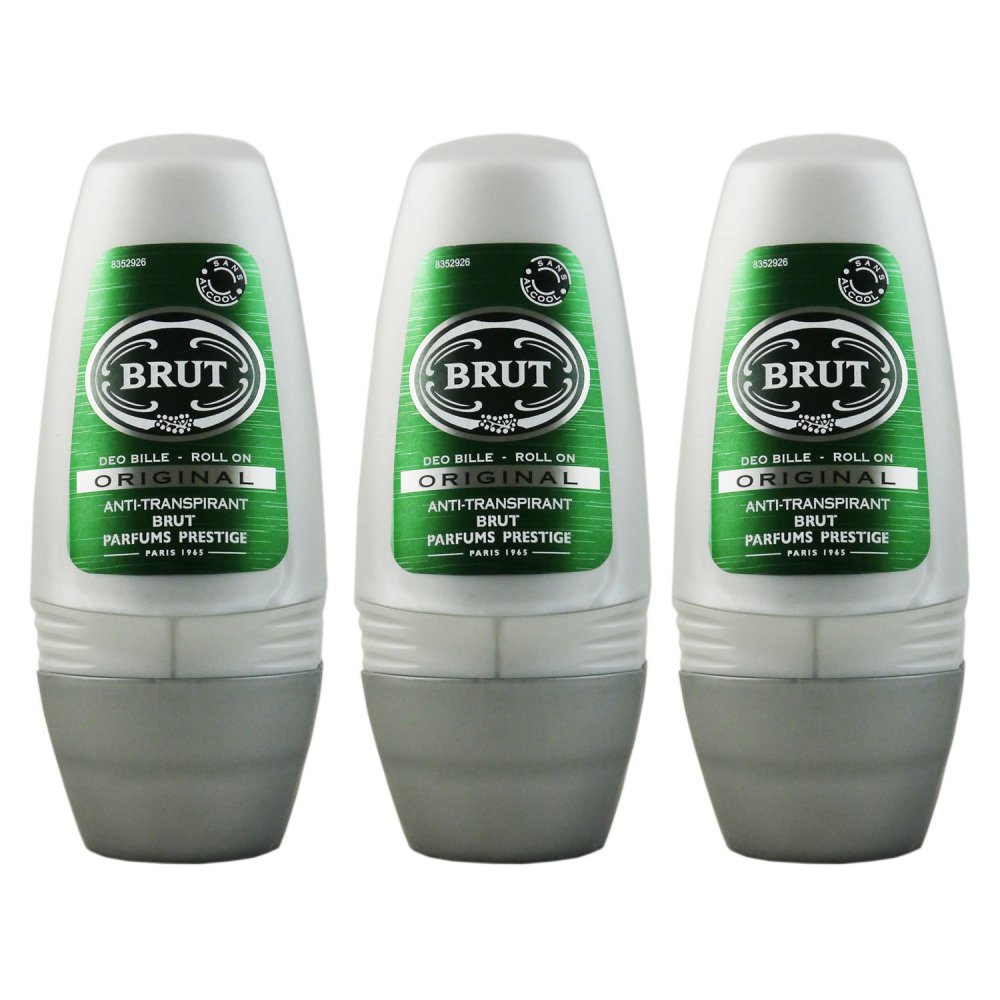 Brut Original 3x50 ml Deodorant Rollon Deo Roller bei Riemax