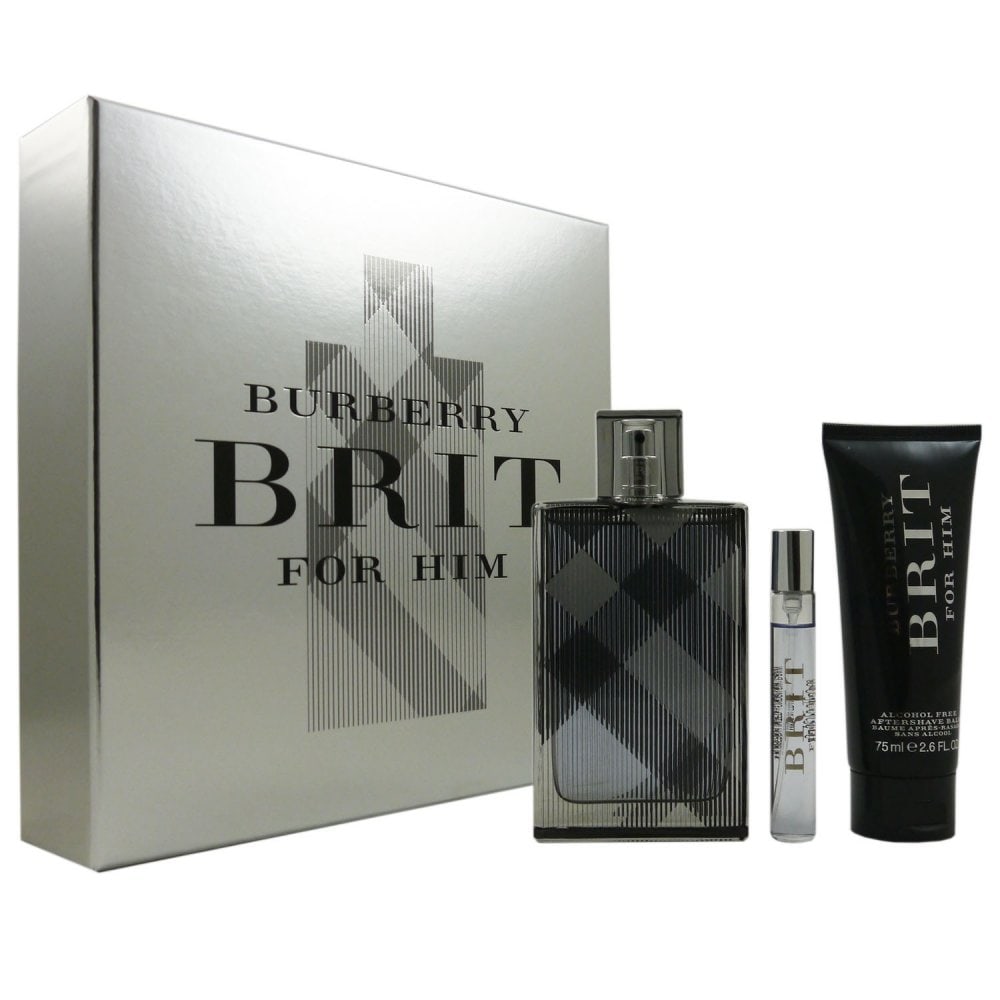 Burberry Brit for Men Set 100ml EDT & 7,5ml EDT & 75ml ASB bei Riemax