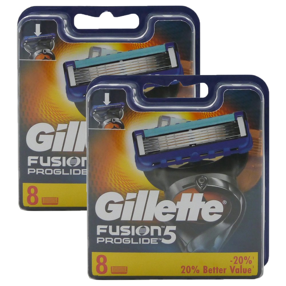 16 Gillette Fusion ProGlide Power Rasierklingen 2x 8er Pack in OVP = 16 Stück 