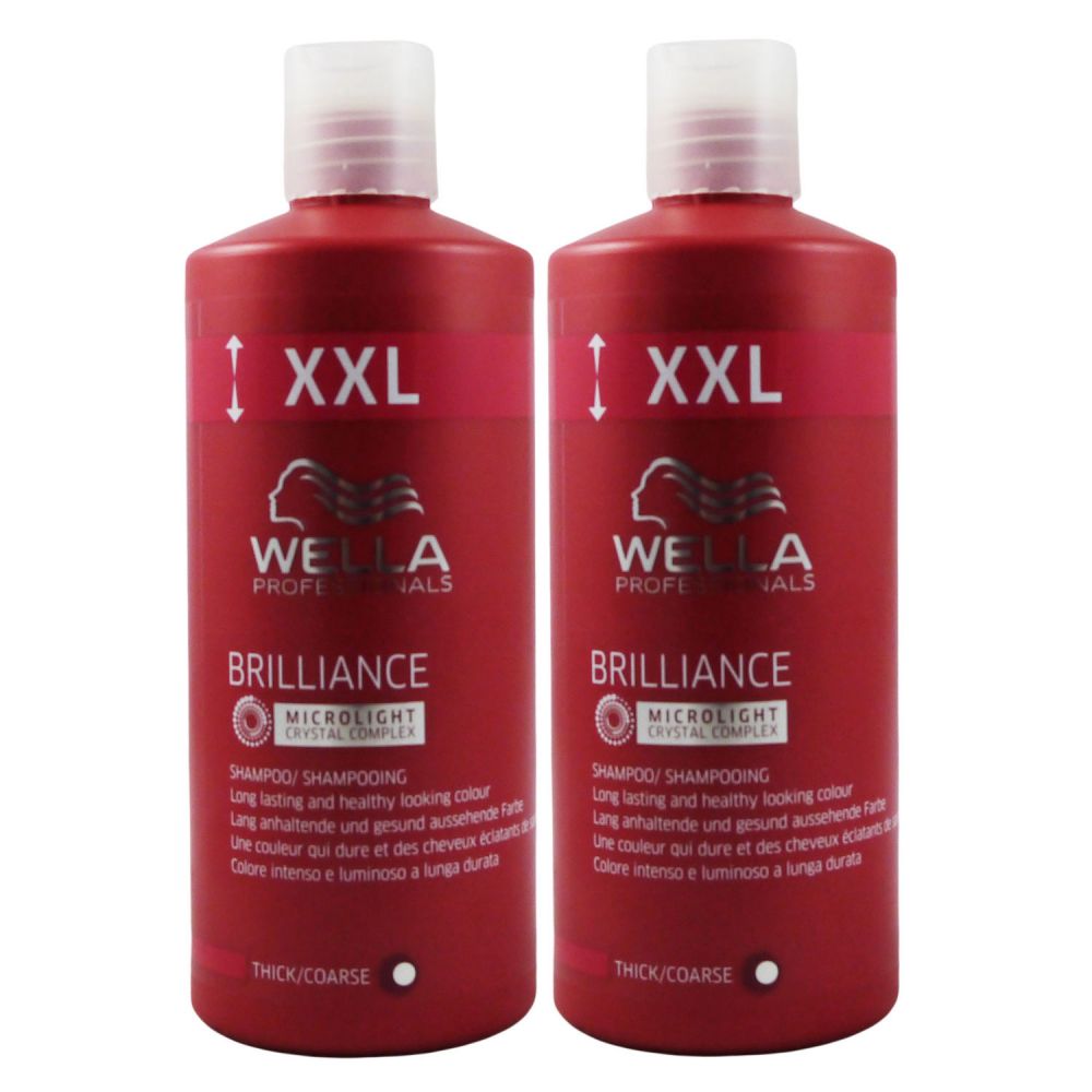 Wella Brilliance Pflege-Set Für Farbiges Haar | Shampoo & Conditioner Fein/normal + Glättendes Öl