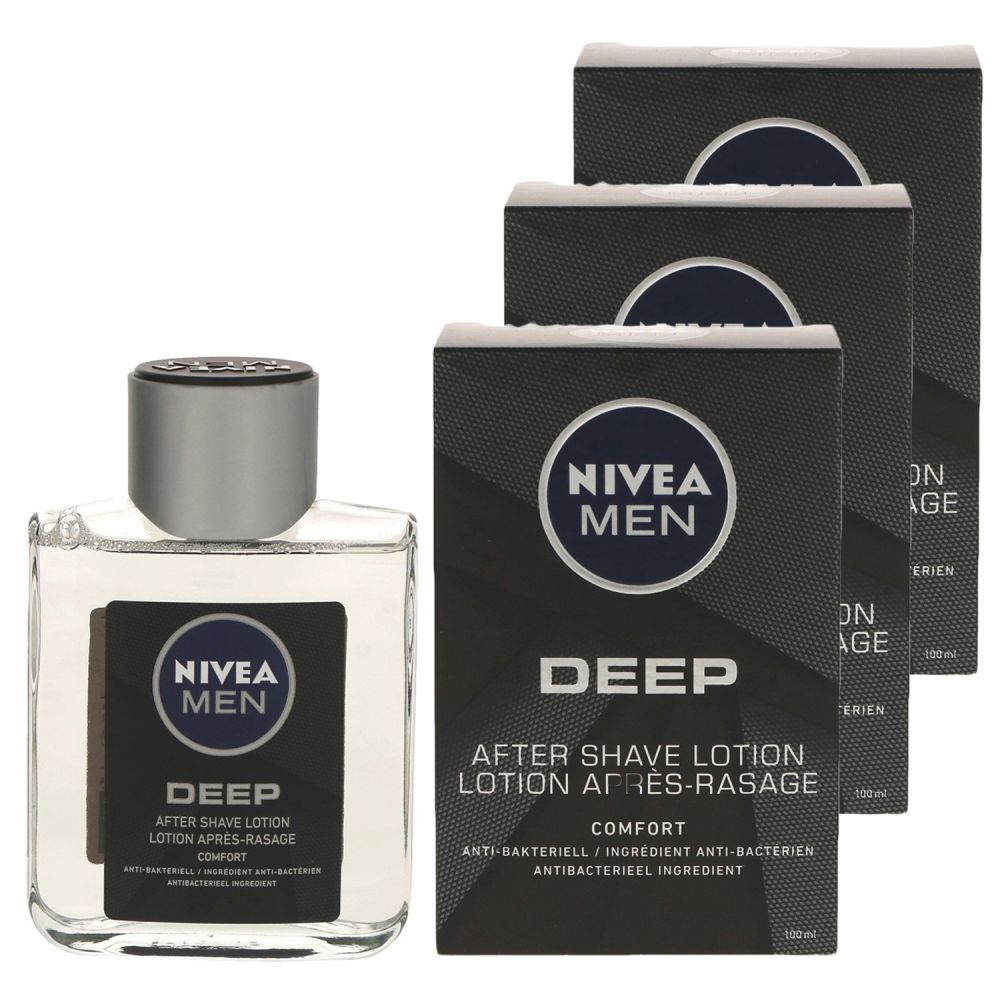 Nivea Men Deep Comfort 3x100 ml After Shave bei Riemax