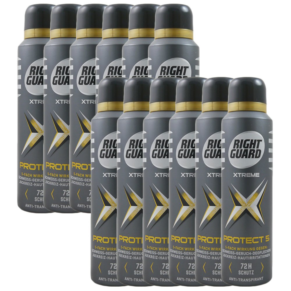Right Guard Xtreme Protect 5 12 x 150 ml Deospray bei Riemax