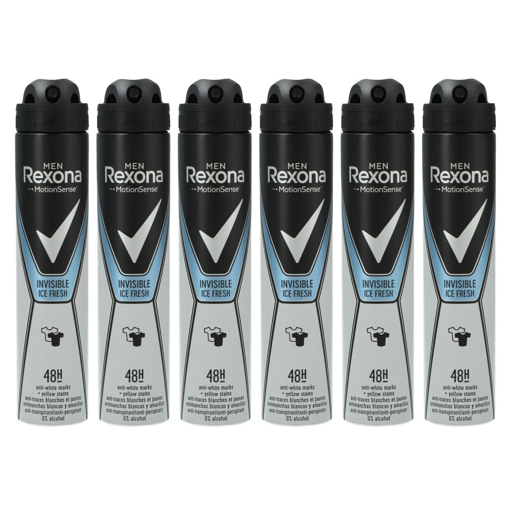 Rexona Men Invisible Ice Fresh Deo Spray, 200 Ml – Langanhaltender Schutz, Frischer Duft