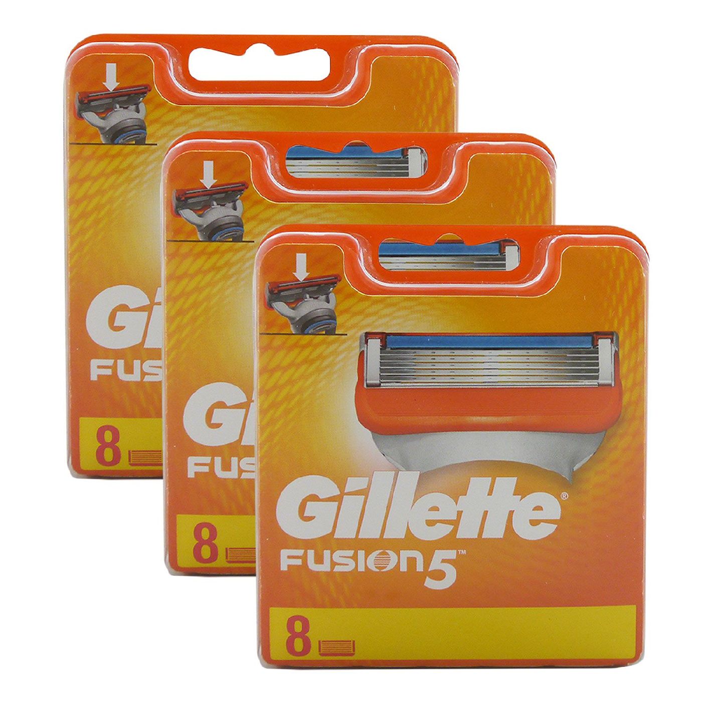 24 Gillette Fusion ProGlide Rasierklingen Klingen Set Gilette 3x 8er Pack OVP 
