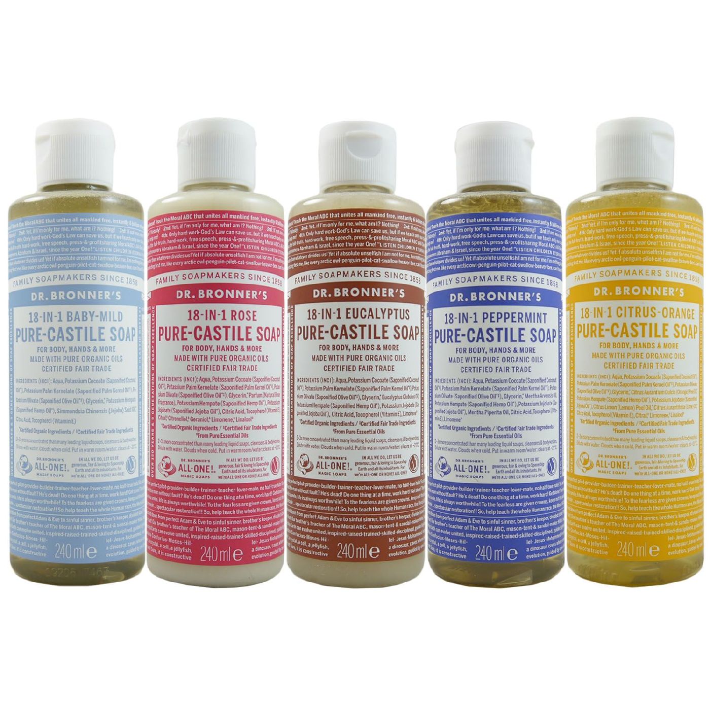 Dr. Bronner´s 18IN1 240ml Naturseife für Körper, Hände uvm. bei Riemax