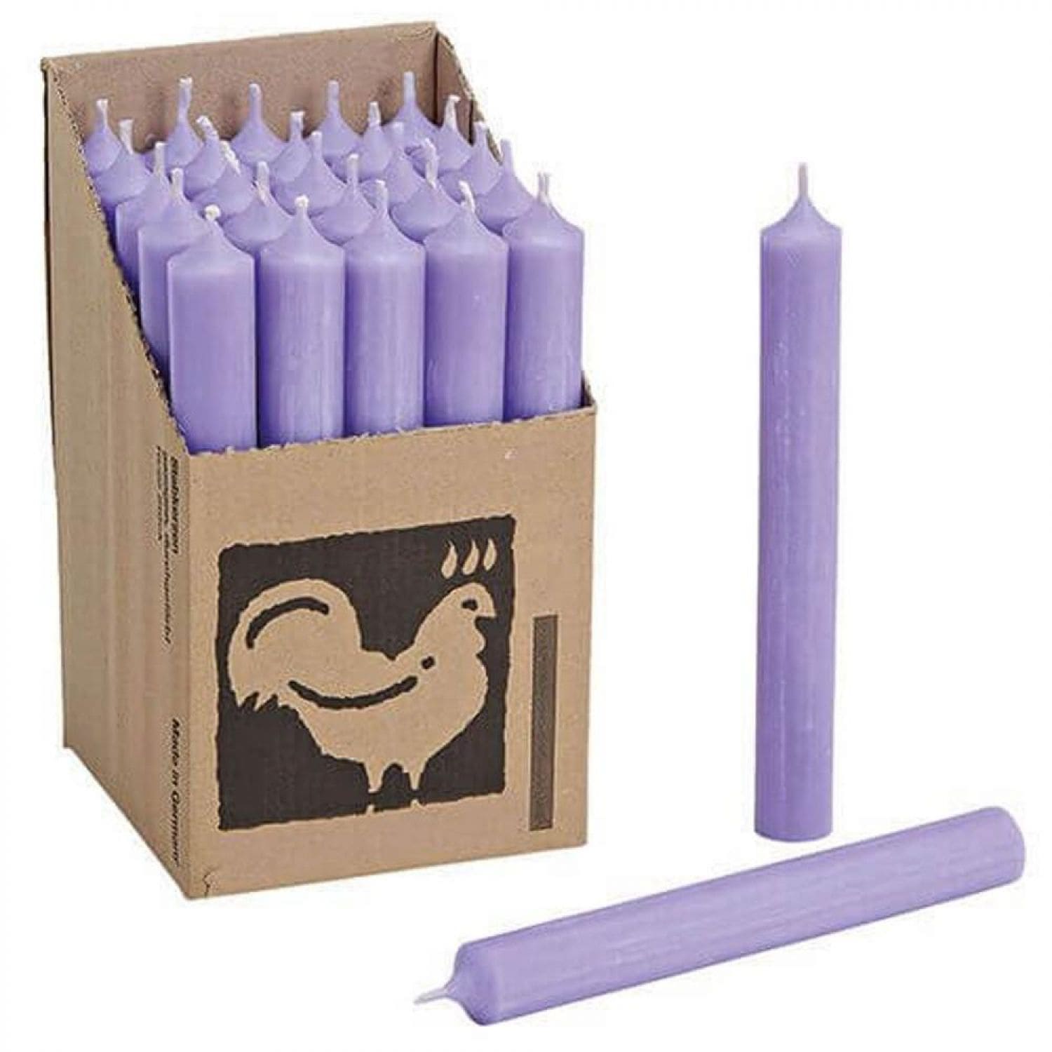 25 Stabkerzen Lavendel 250 x 22 mm Kerzenfarm Kerzen Candle