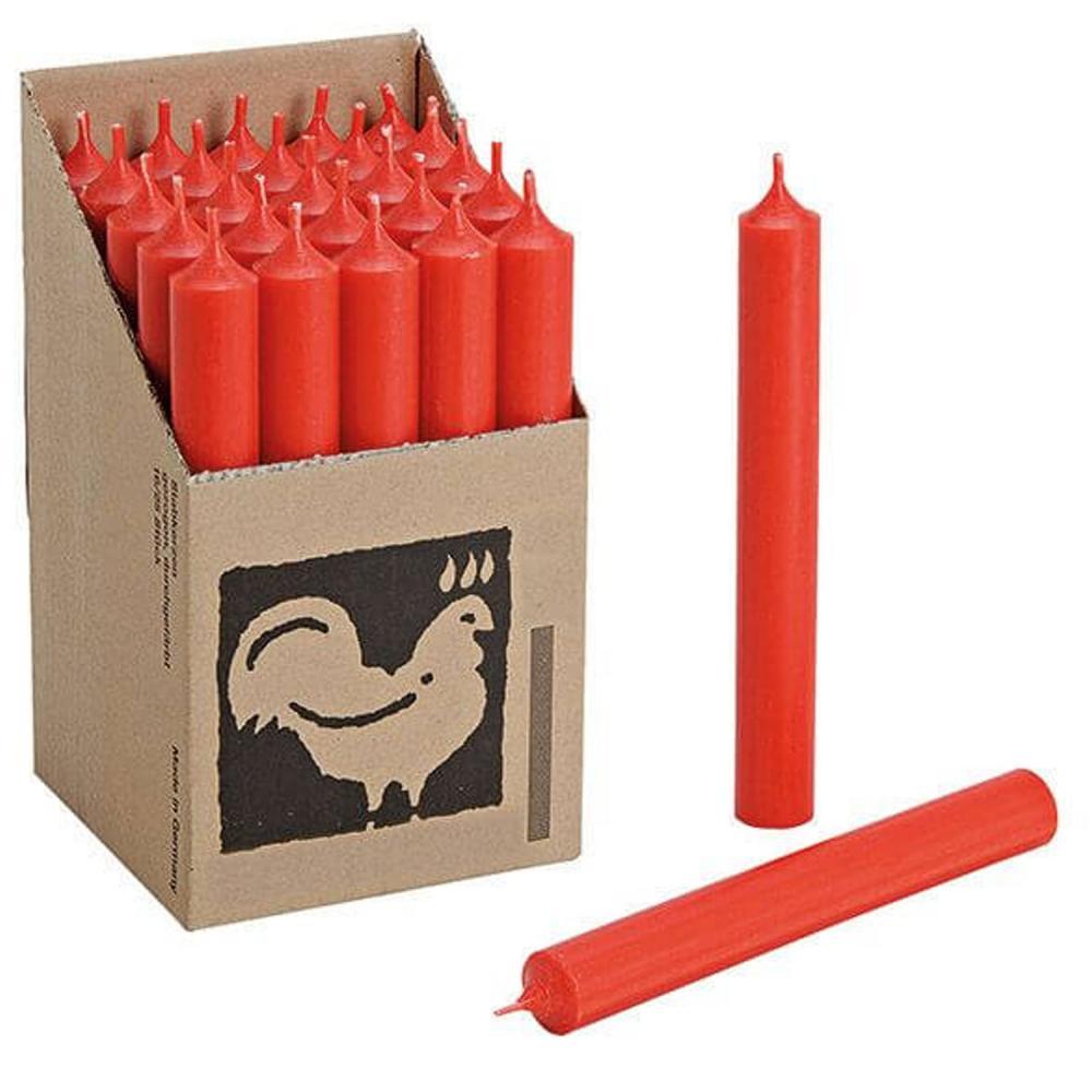 25 Stabkerzen Set 250 x 22 mm Kerzenfarm Kerzen Candle Set - verschiedene Farben