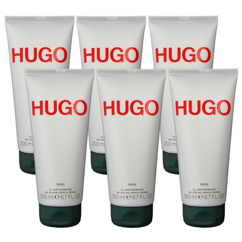 Hugo Boss Hugo Man 6 x 200 ml All Over Shower Gel Set b