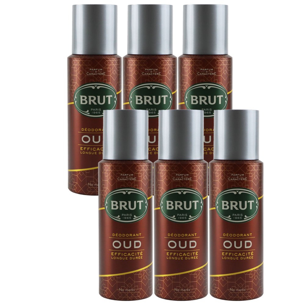 Brut Oud 6 x 200 ml Deo Spray Deodorant Spray Set OVP NEU bei Riemax