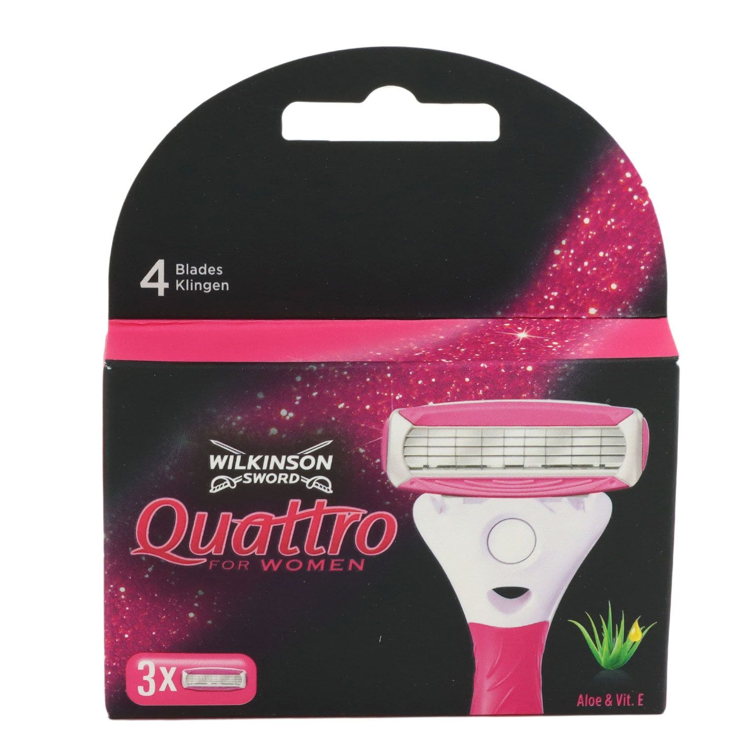 3 Wilkinson Sword Quattro For Women Rasierklingen Klingen Ersatzklingen