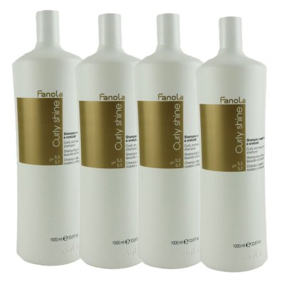 Fanola Curly Shine Shampoo 4 X 1000 Ml Locken Bei Riemax