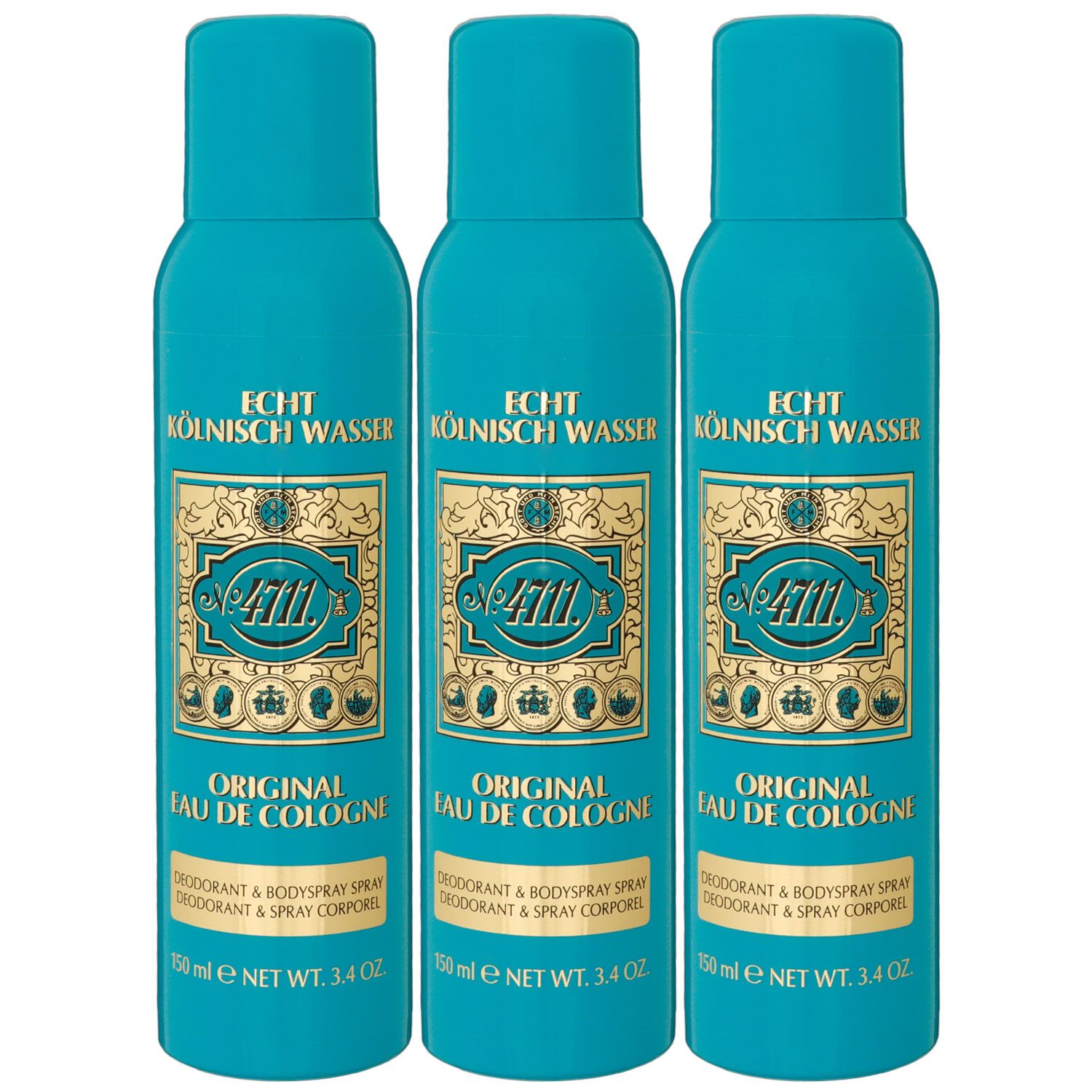 deodorant koelnisch wasser 4711 Echt Kölnisch Wasser x 150 ml Deospray Deo Deodorant Unisex Set -->  Riemax Parfüm, Pflege, Haarpflege und