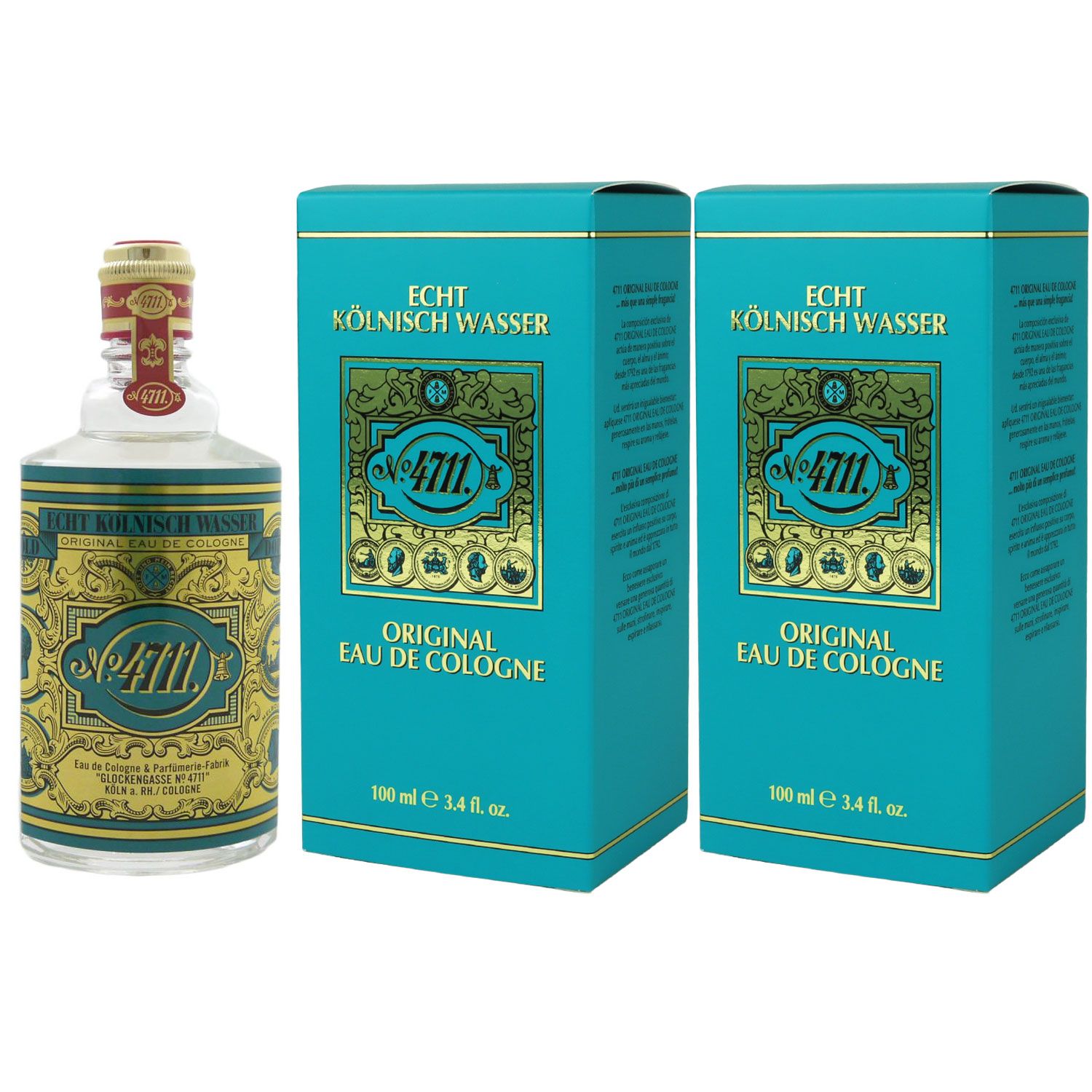 4711 Echt K�lnisch Wasser Cologne 2 x 100 ml Eau de Cologne EDC Set Unisex