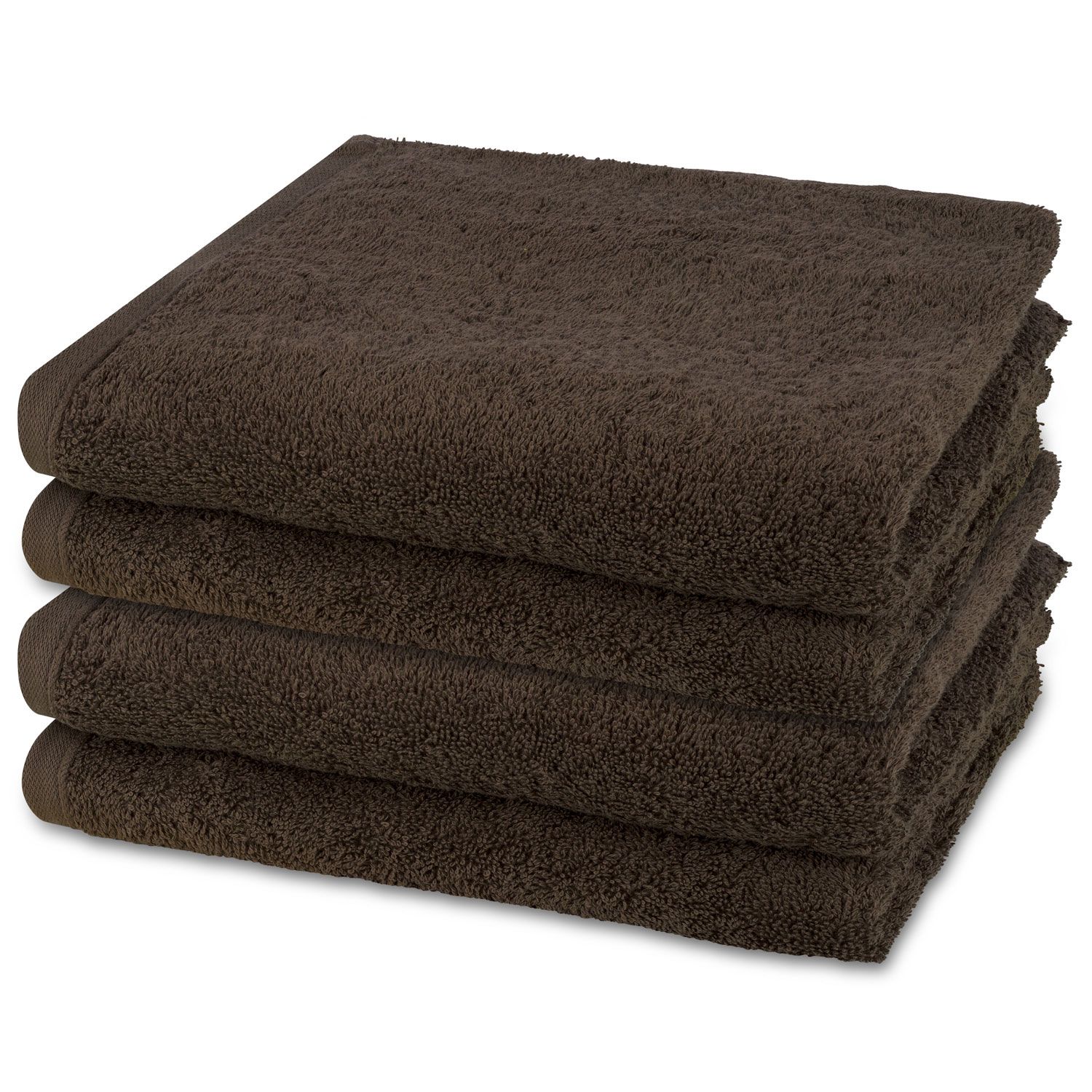 4er Ross Frottier Handtuch 4004 Vita 59 Mokka 50 x 100 cm Baumwolle Set