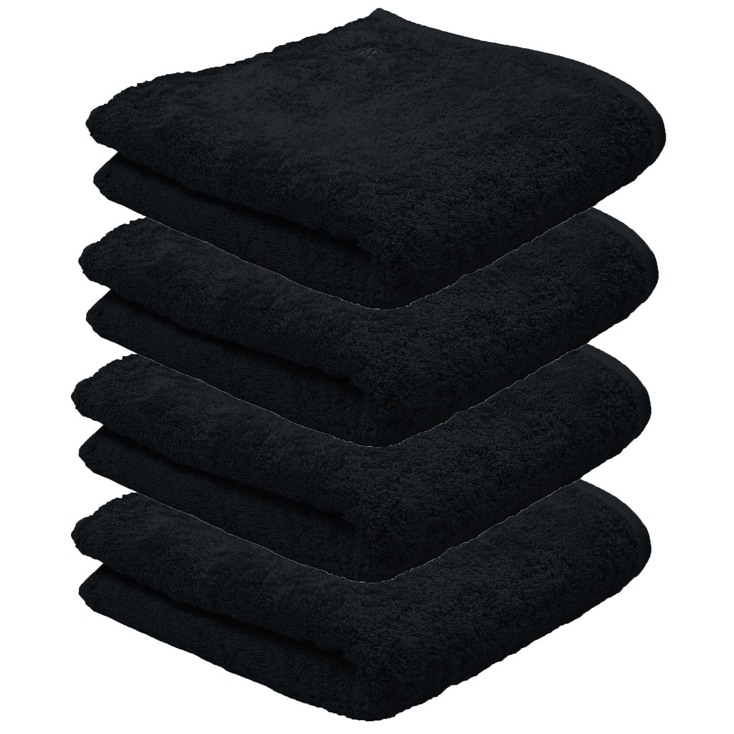4er Ross Frottier Handtuch 4004 Vita 89 Schwarz 50 x 100 cm Baumwolle Set