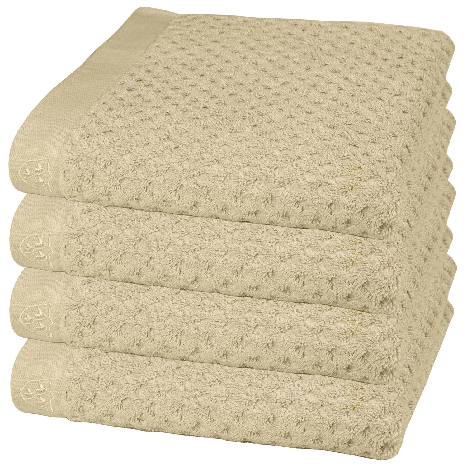 4er Ross Frottier Handtuch 4010 Harmony 56 Natur 50 x 100 cm 100 % Baumwolle Set