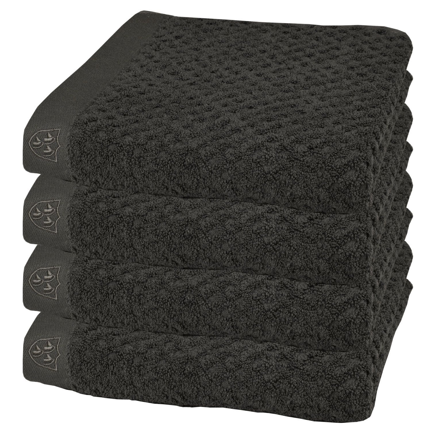 4er Ross Frottier Handtuch 4010 Harmony 88 Graphit 50 x 100 cm 100 % Baumwolle Set