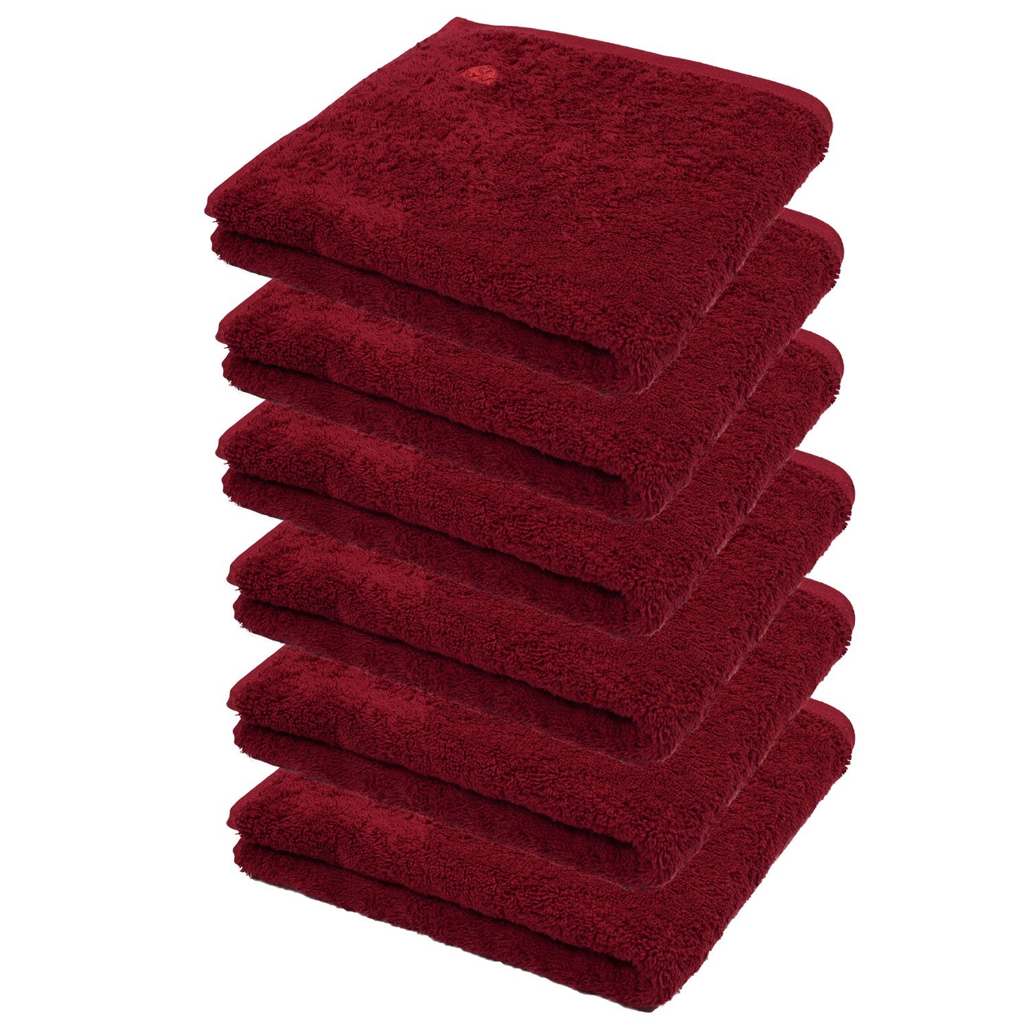 6er Ross Frottier Handtuch 4004 Vita 19 Marsala 50 x 100 cm Baumwolle Set