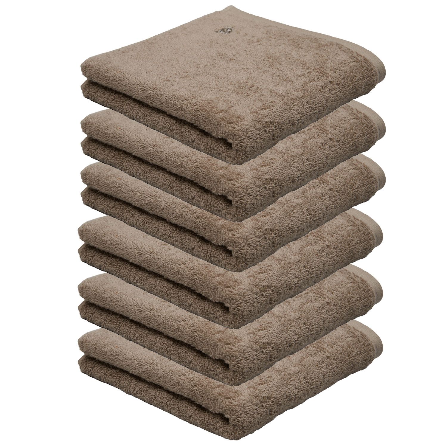 6er Ross Frottier Handtuch 4004 Vita 52 Cappuccino 50 x 100 cm Baumwolle Set