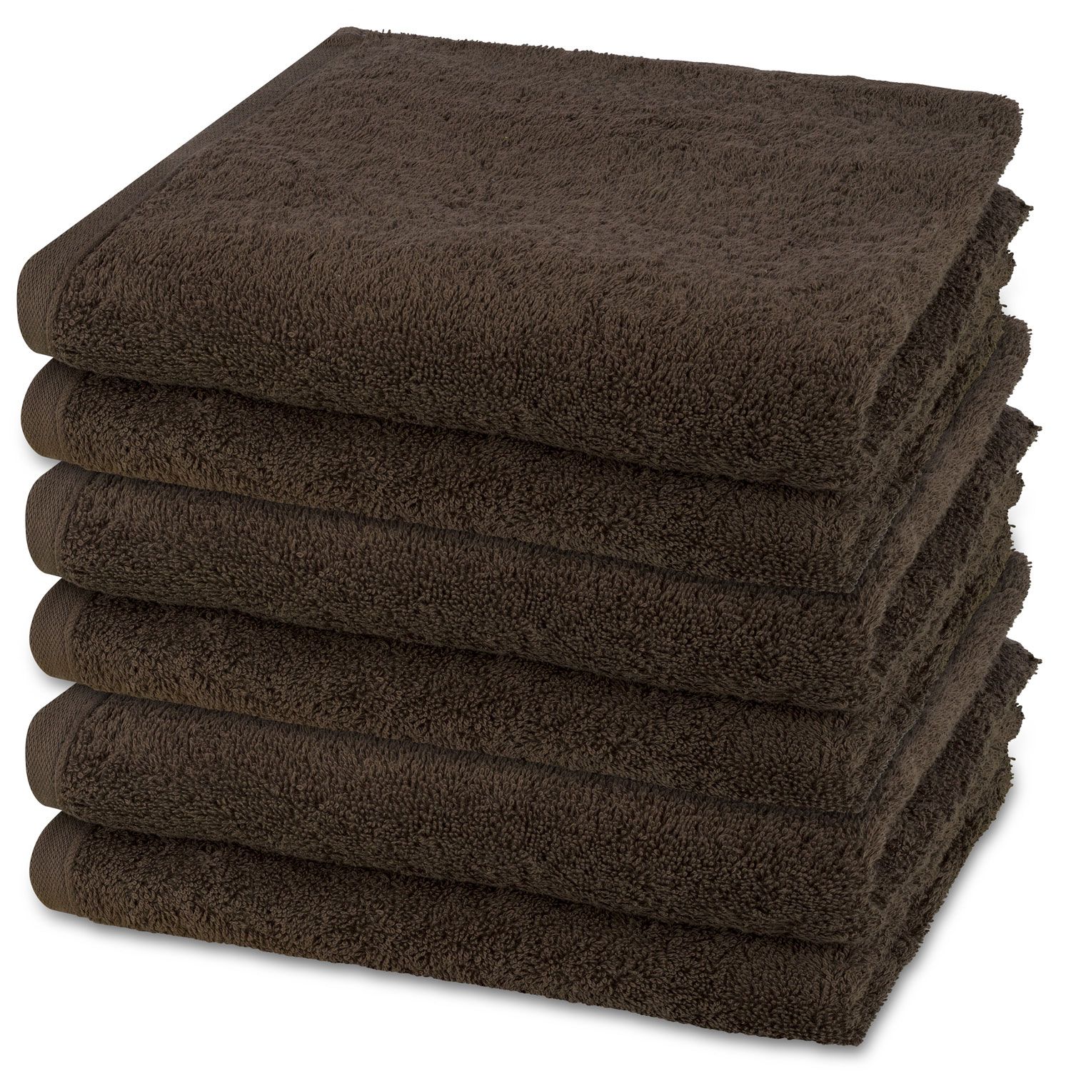 6er Ross Frottier Handtuch 4004 Vita 59 Mokka 50 x 100 cm Baumwolle Set