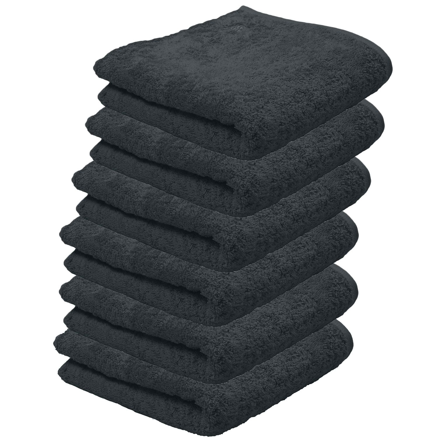6er Ross Frottier Handtuch 4004 Vita 87 Schiefer 50 x 100 cm Baumwolle Set