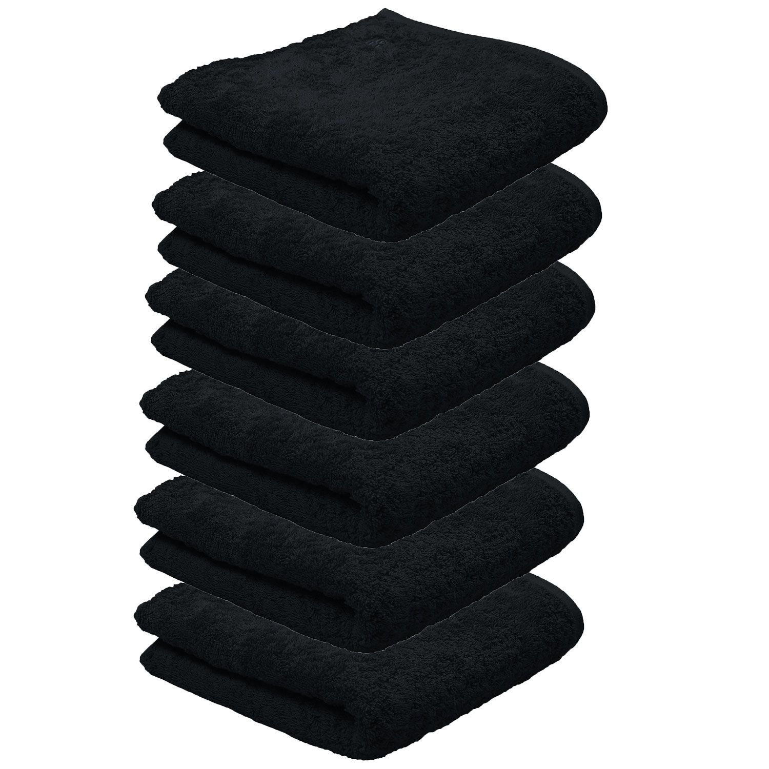 6er Ross Frottier Handtuch 4004 Vita 89 Schwarz 50 x 100 cm Baumwolle Set