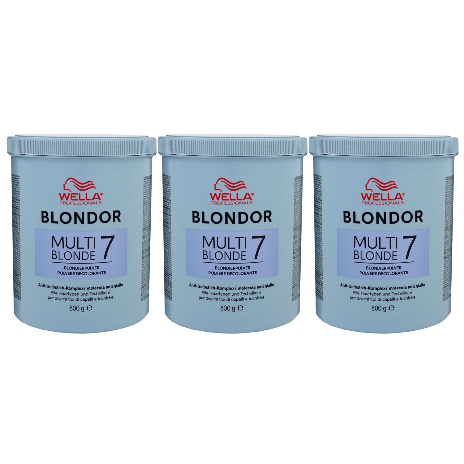 Wella Blondor Multi Blonde Powder 3 x 800 g Pulver Set bei Riemax