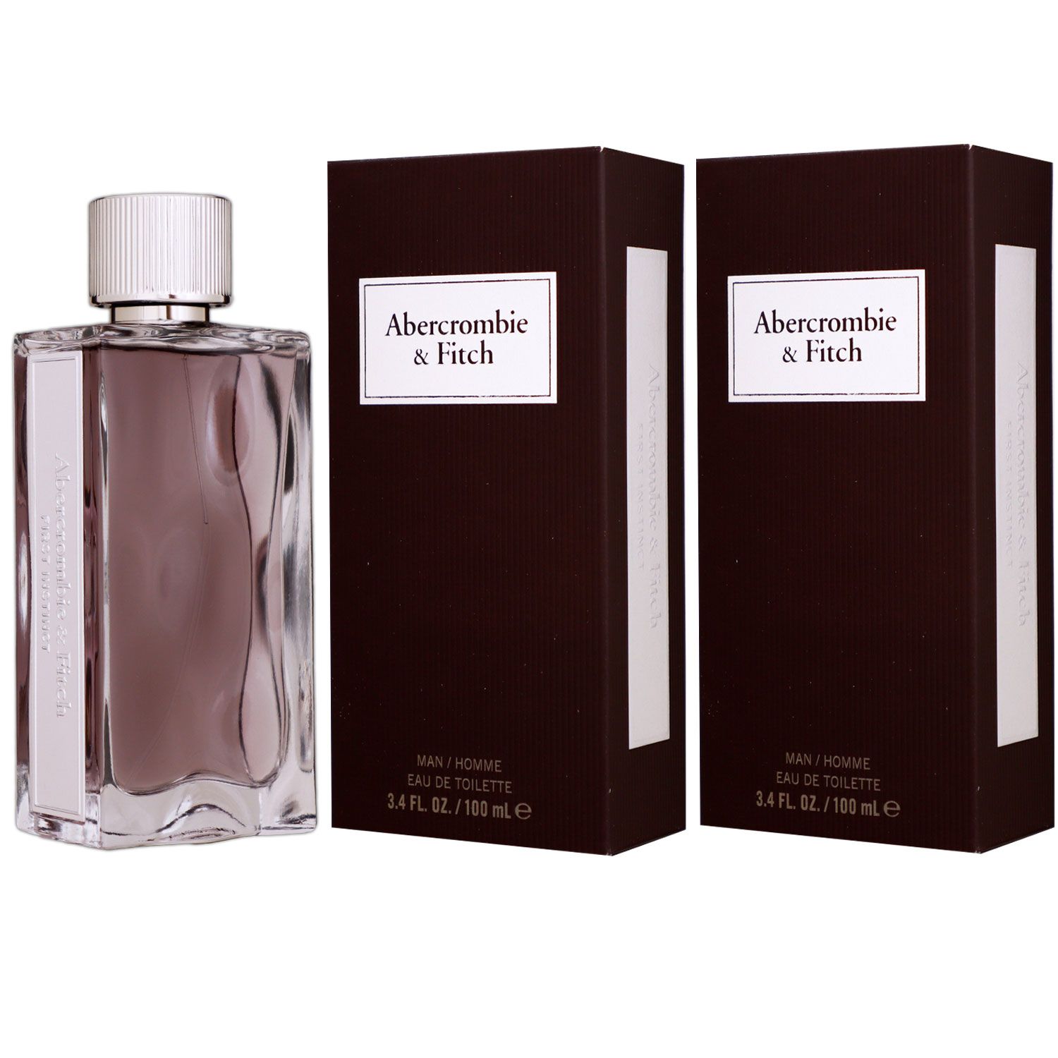 Abercrombie & Fitch First Instinct Man 2 x 100 ml Eau de Toilette EDT Set