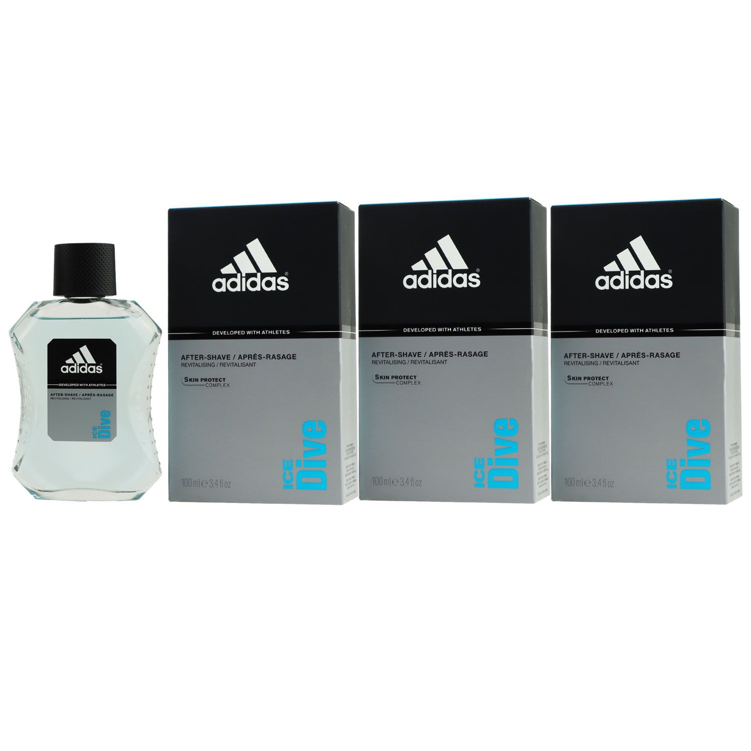 Adidas Ice Dive 3 x 100 ml Aftershave Set bei Riemax