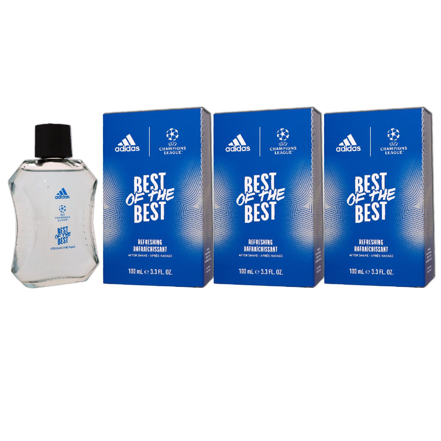 Adidas UEFA Champions League Goal 3 x 100 ml After Shave Aftershave Set