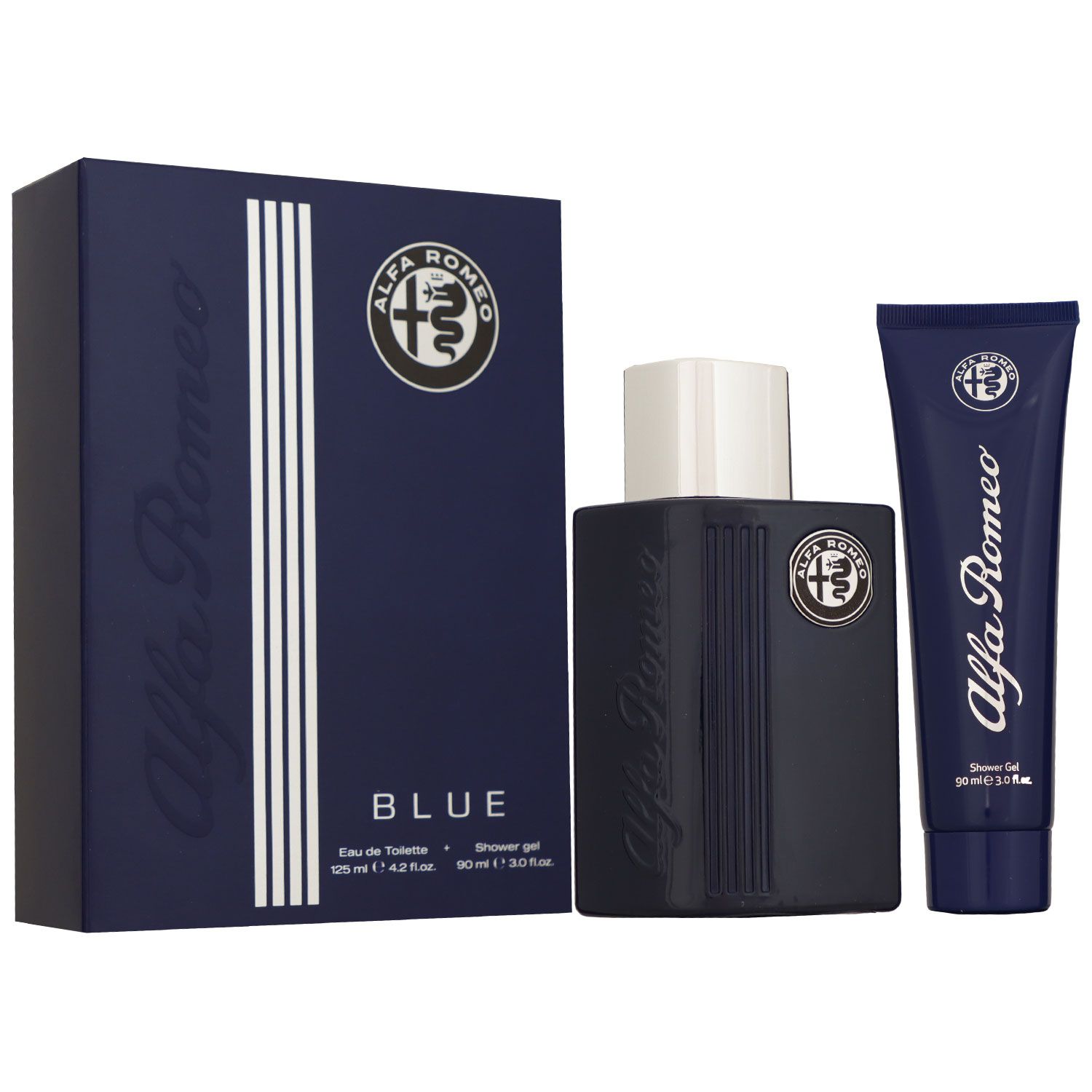 Alfa Romeo Blue Set 125 ml Eau de Toilette EDT & 90 ml Duschgel Showergel