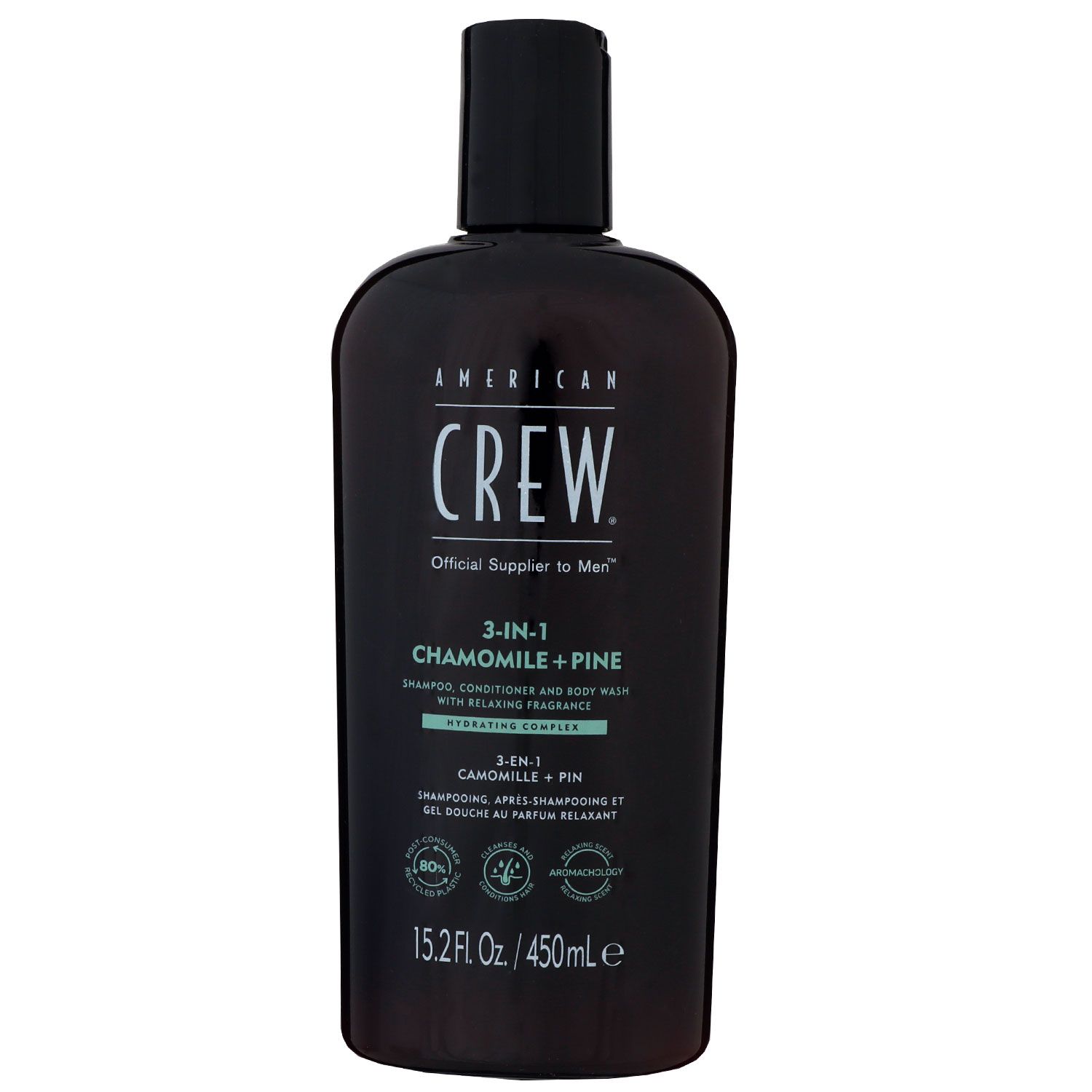 American Crew 3 in 1 450 ml Chamomile & Pine Shampoo & Conditioner & Body Wash