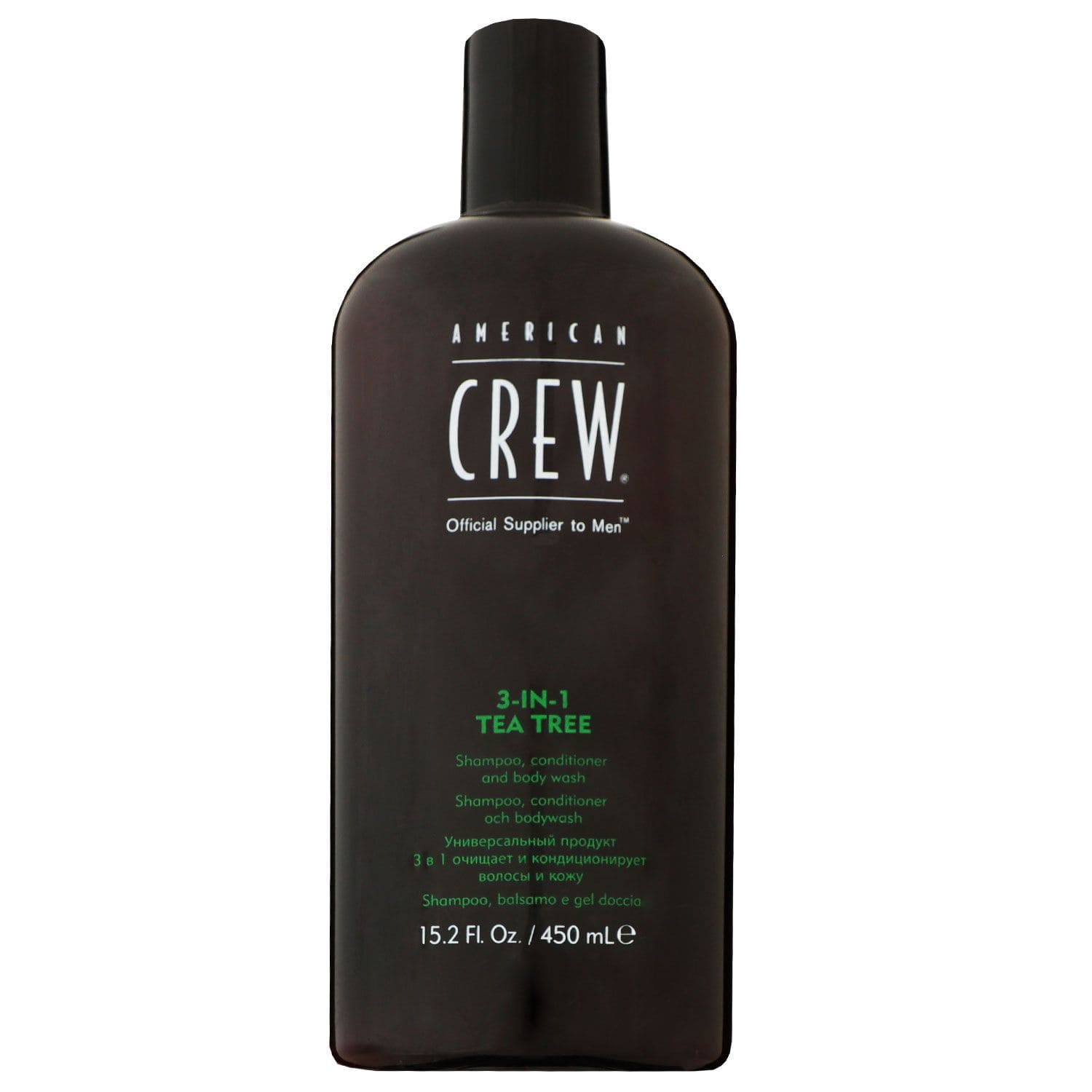 American Crew 3-in-1 Tea Tree 450 ml Shampoo Conditioner & Body Wash ...