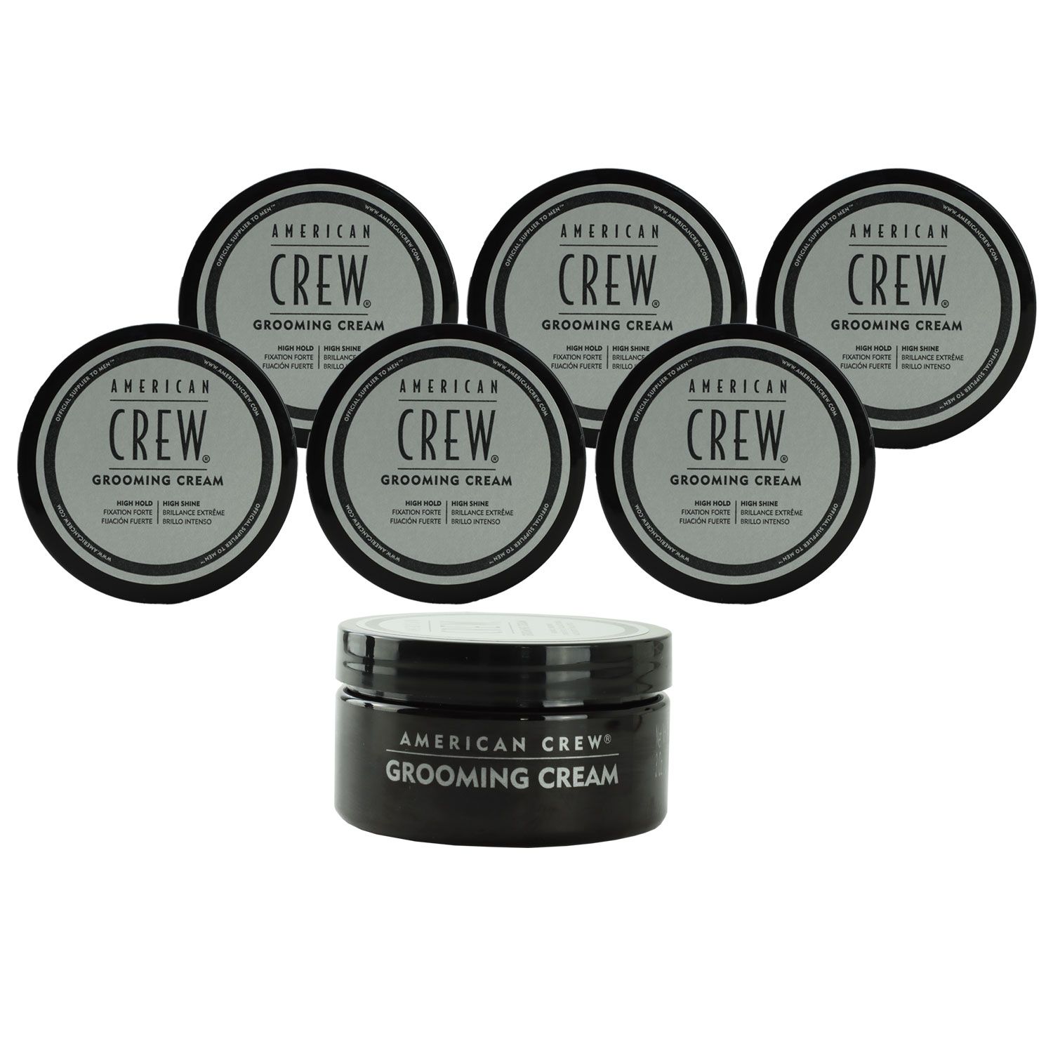 American Crew Classic 6 x 85 g Grooming Cream Stylingcreme starker Halt Set