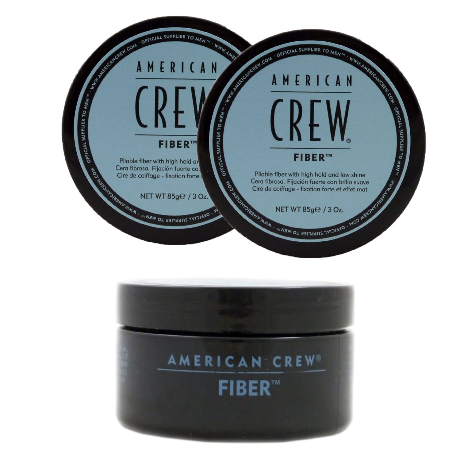 American Crew Classic Fiber 2 x 85 g Stylingwachs starker Halt Set