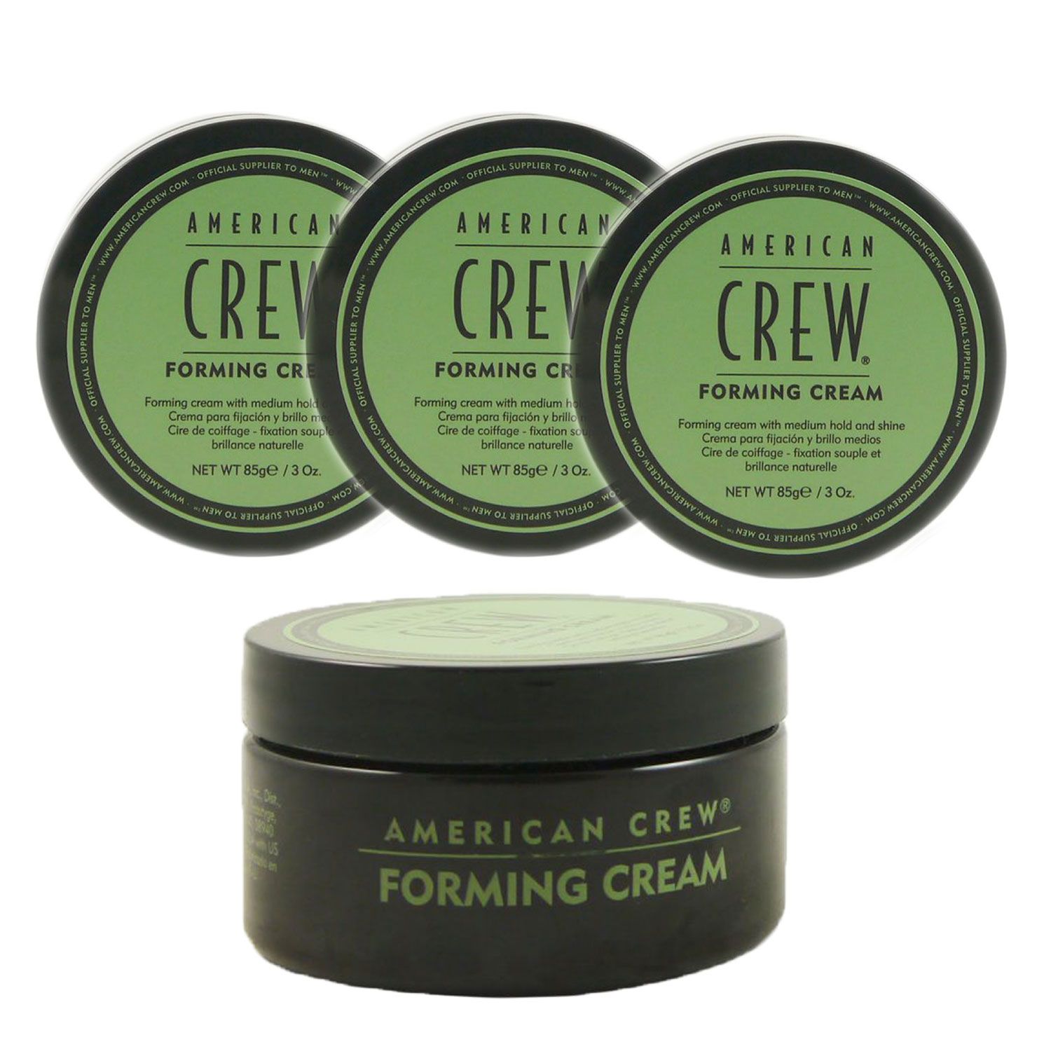 American Crew Classic Forming Cream 3 x 85 g Stylingcreme mittlerer Halt Set