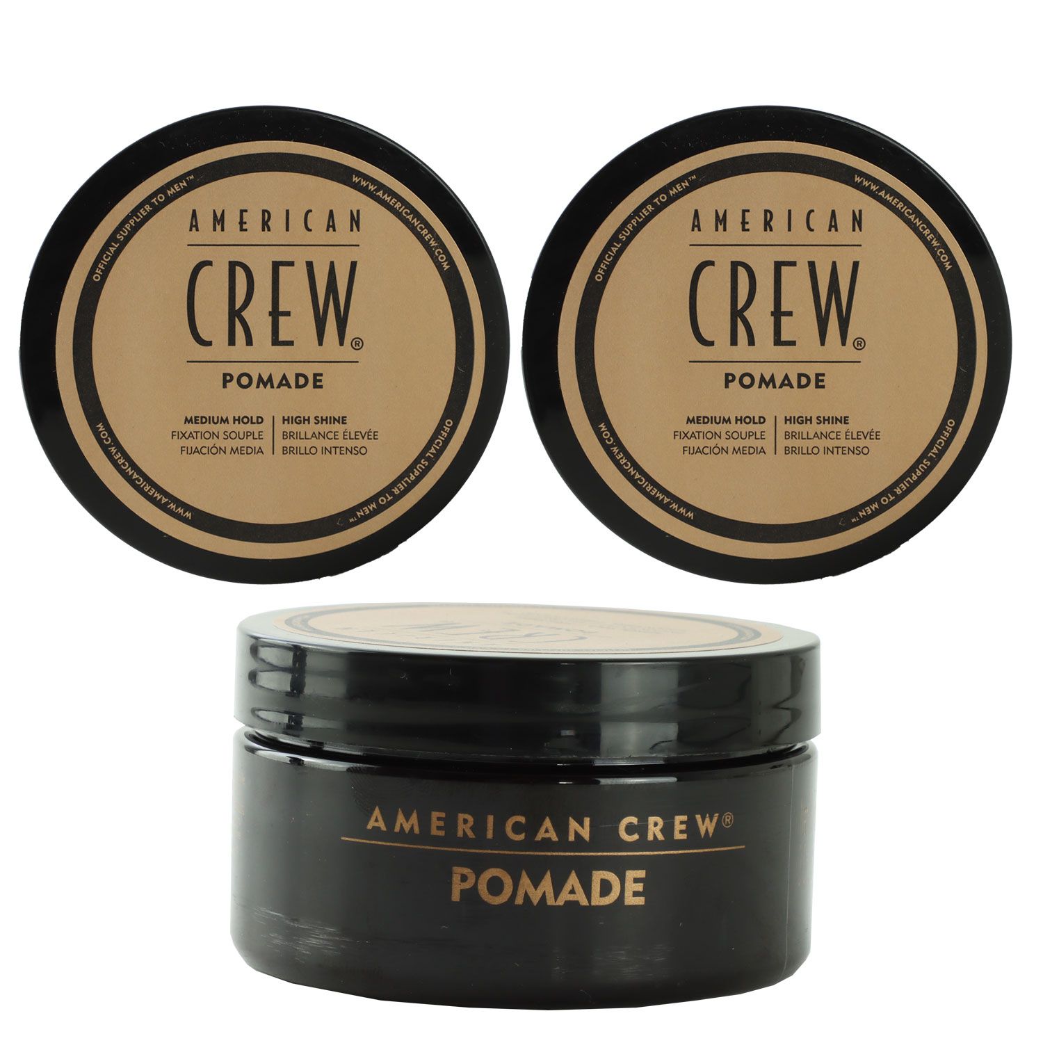 American Crew Classic Pomade 2 x 85 g Haarwax mittelstarker halt Set