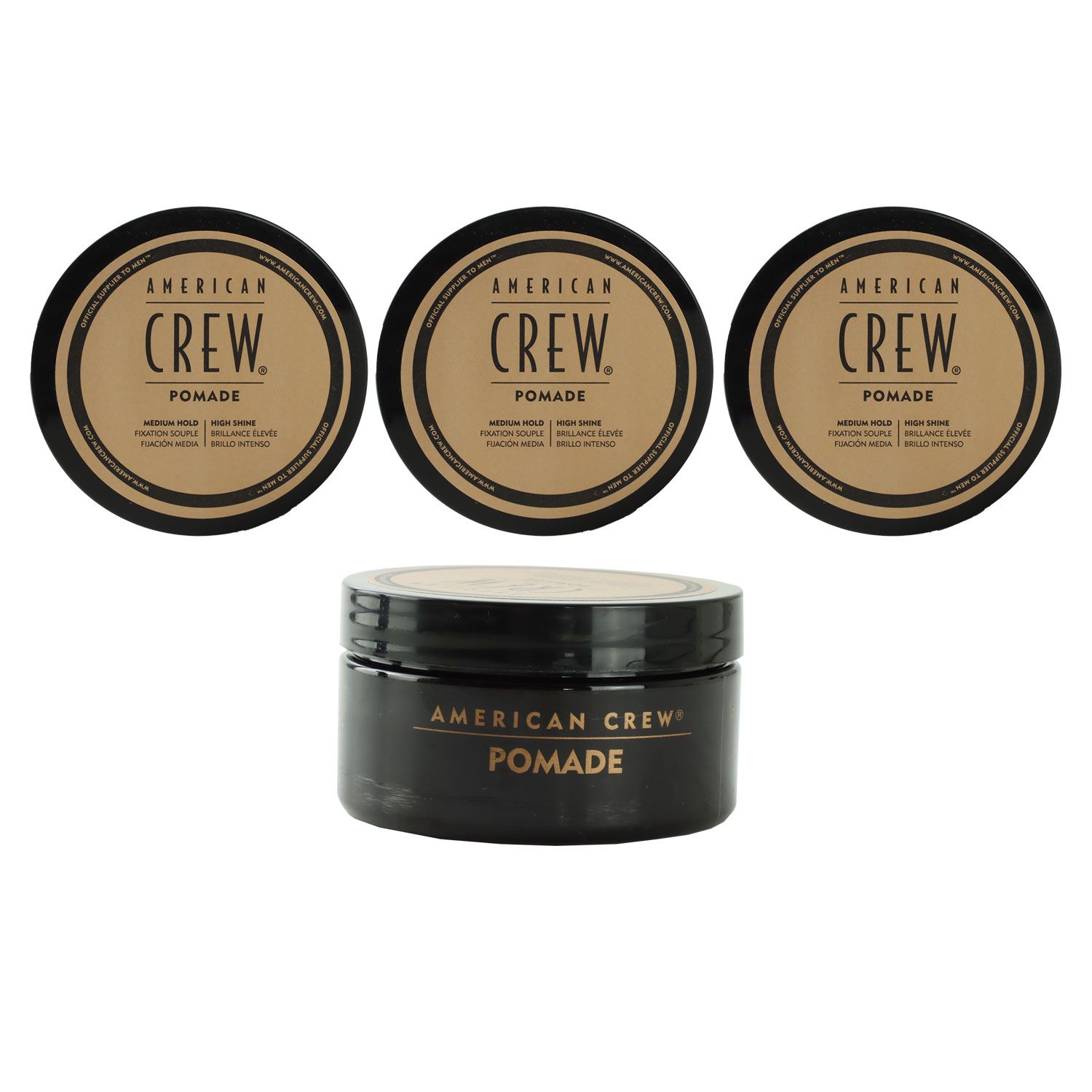 American Crew Classic Pomade 3 x 85 g Haarwax mittelstarker halt Set