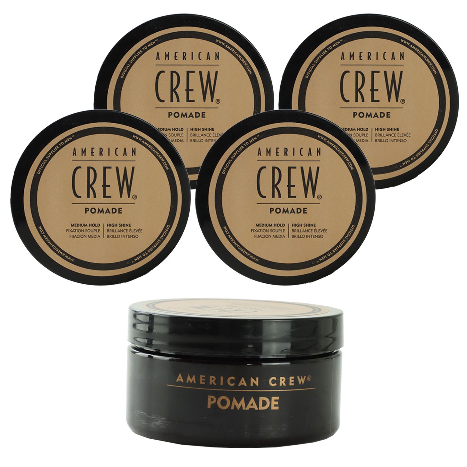 American Crew Classic Pomade 4 x 85 g Haarwax mittelstarker halt Set