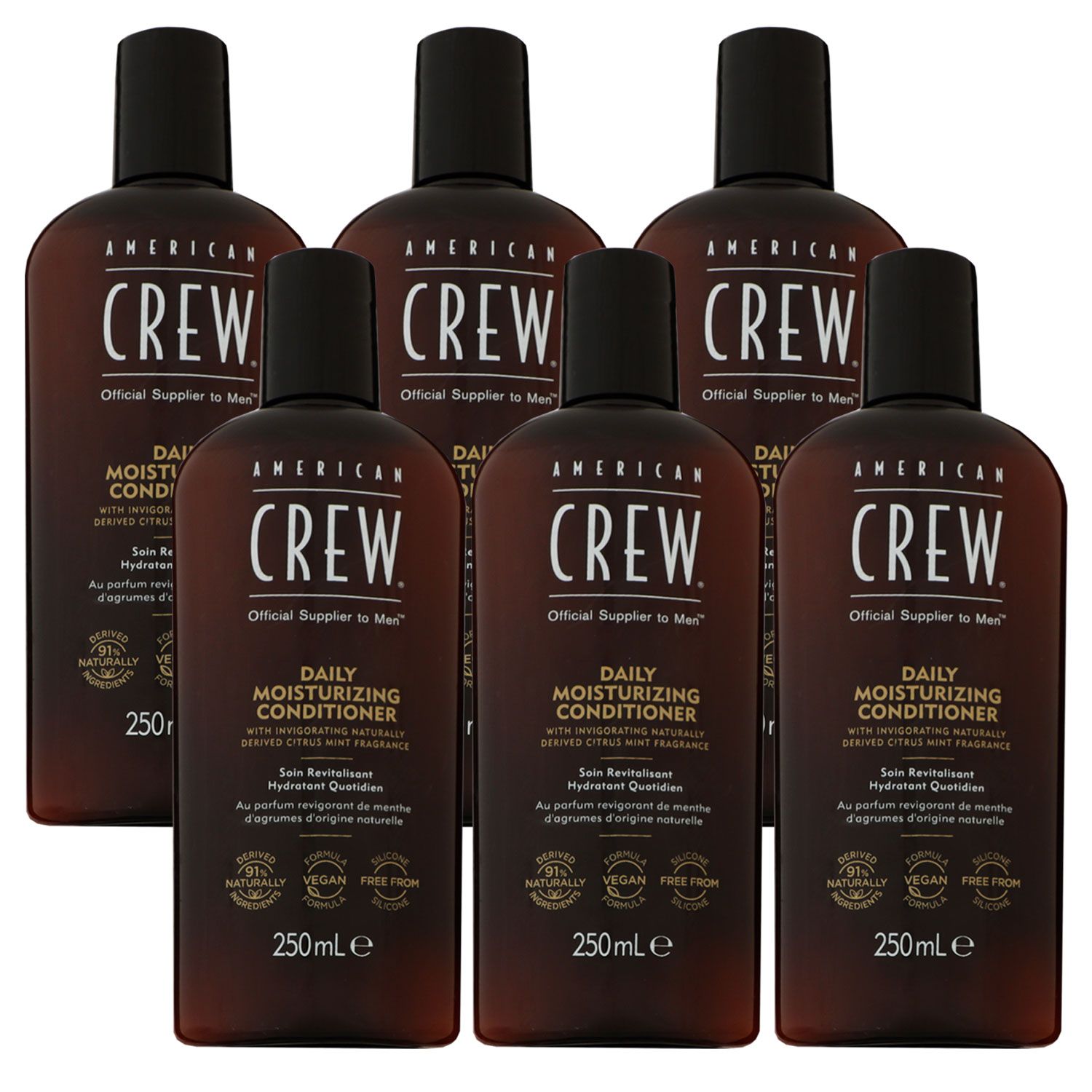 American Crew Daily Moisturizing 6 x 250 ml Conditioner for Men Set