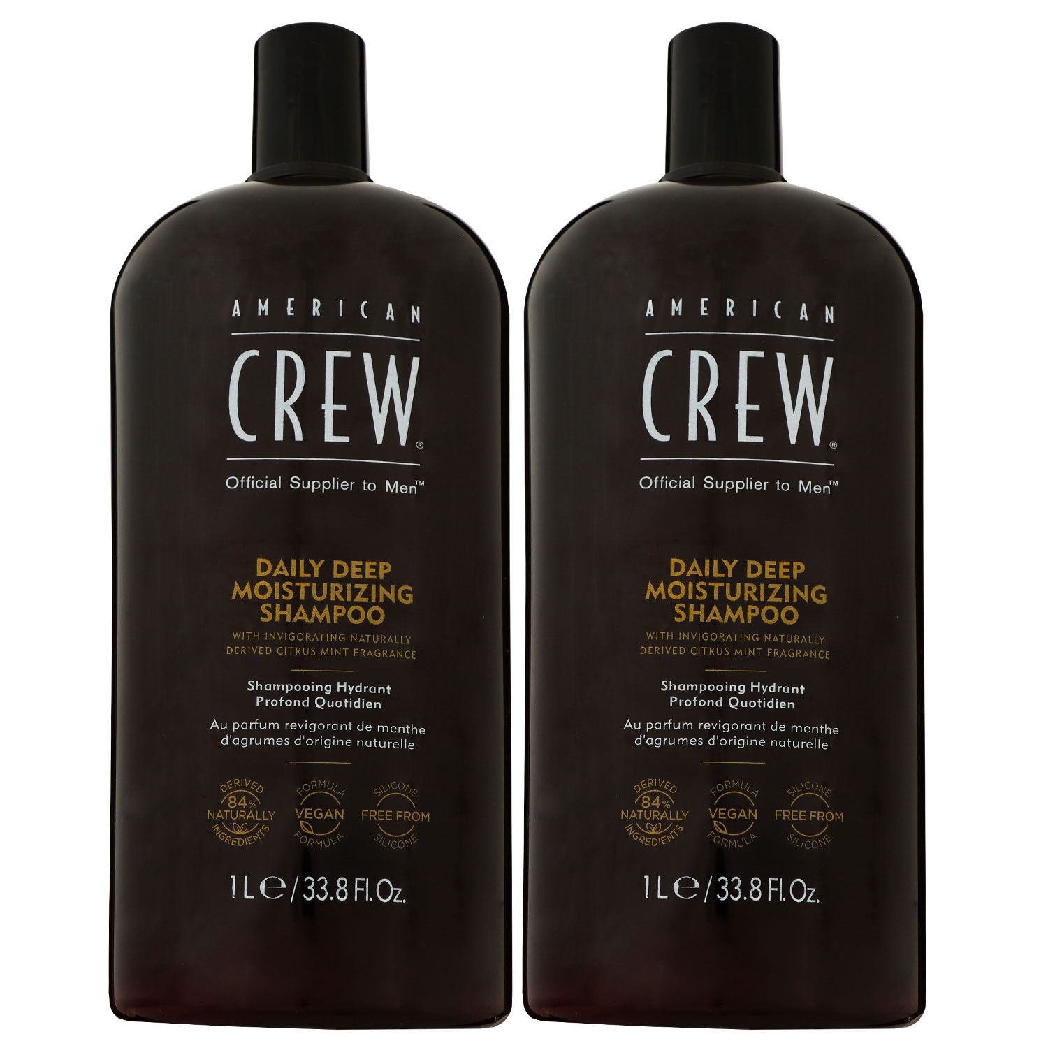American Crew Deep Moisturing Shampoo 2 x 1000 ml Haarshampoo Set
