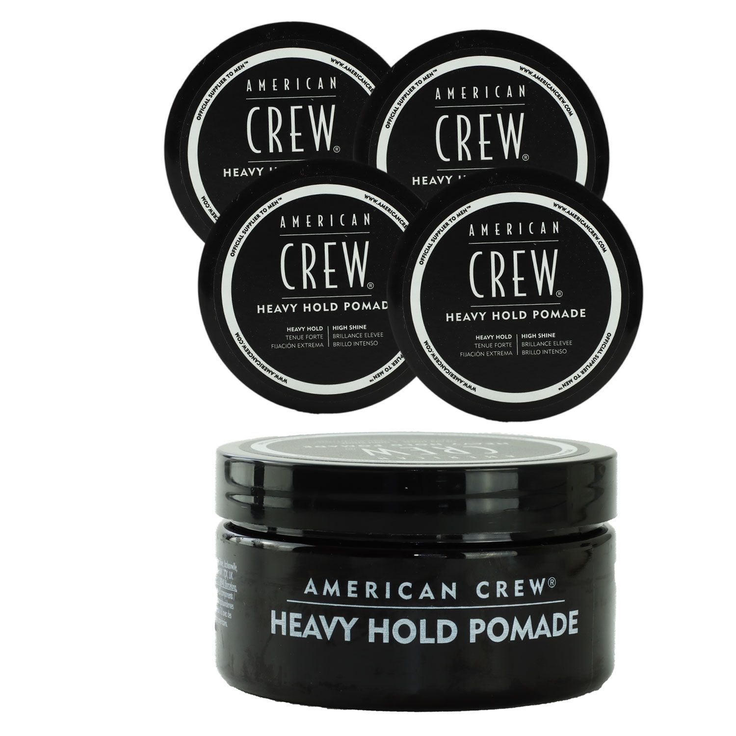 American Crew Heavy Hold Pomade 4 x 85 g Haarwachs Stylingwax ultrastarker Halt Set
