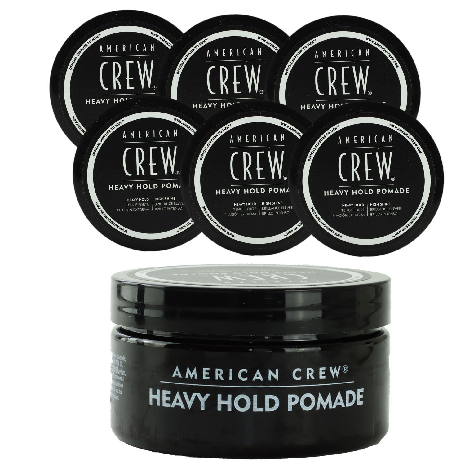 American Crew Heavy Hold Pomade 6 x 85 g Haarwachs Stylingwax ultrastarker Halt Set