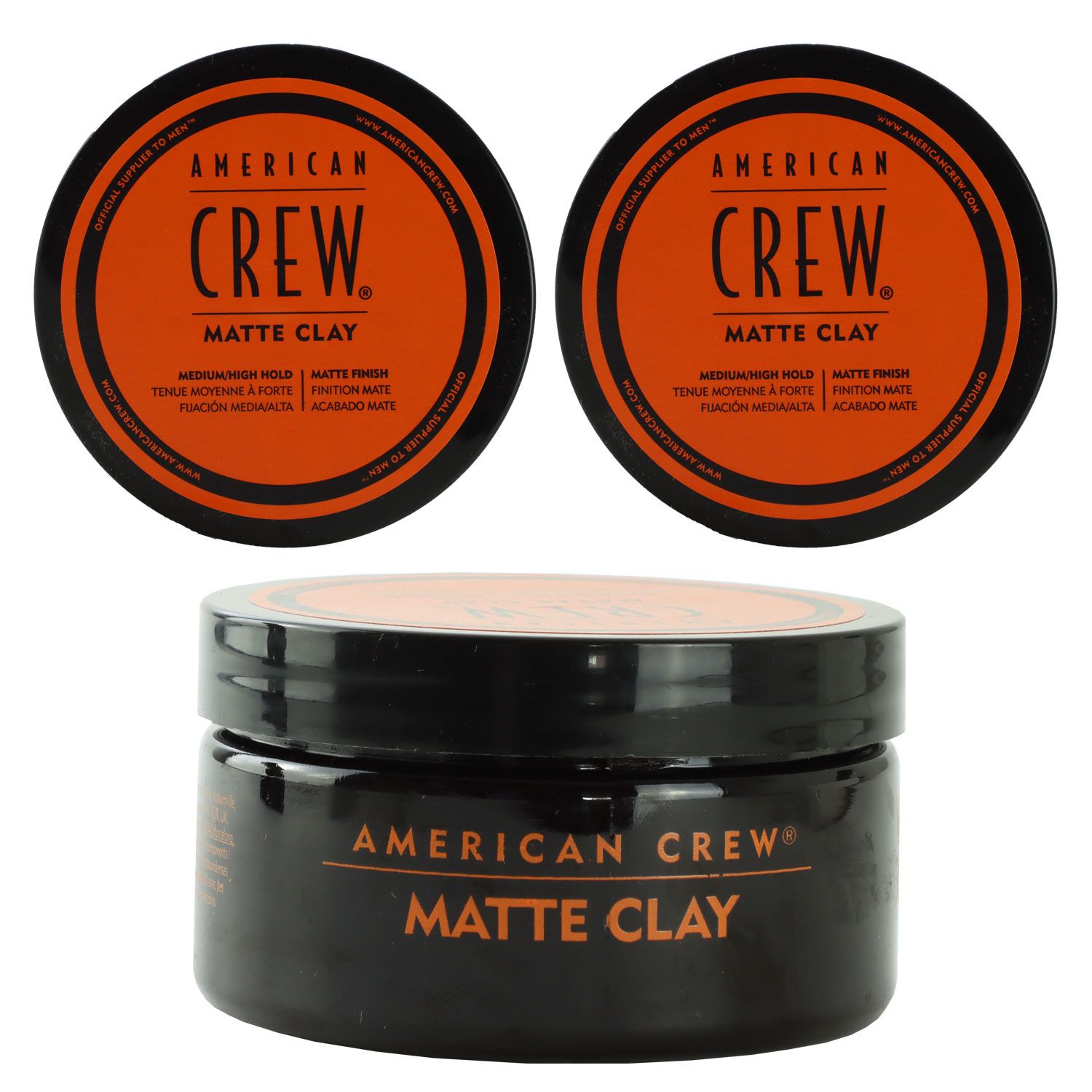 American Crew Matte Clay 2 x 85 g Haarpaste mittlerer halt Set