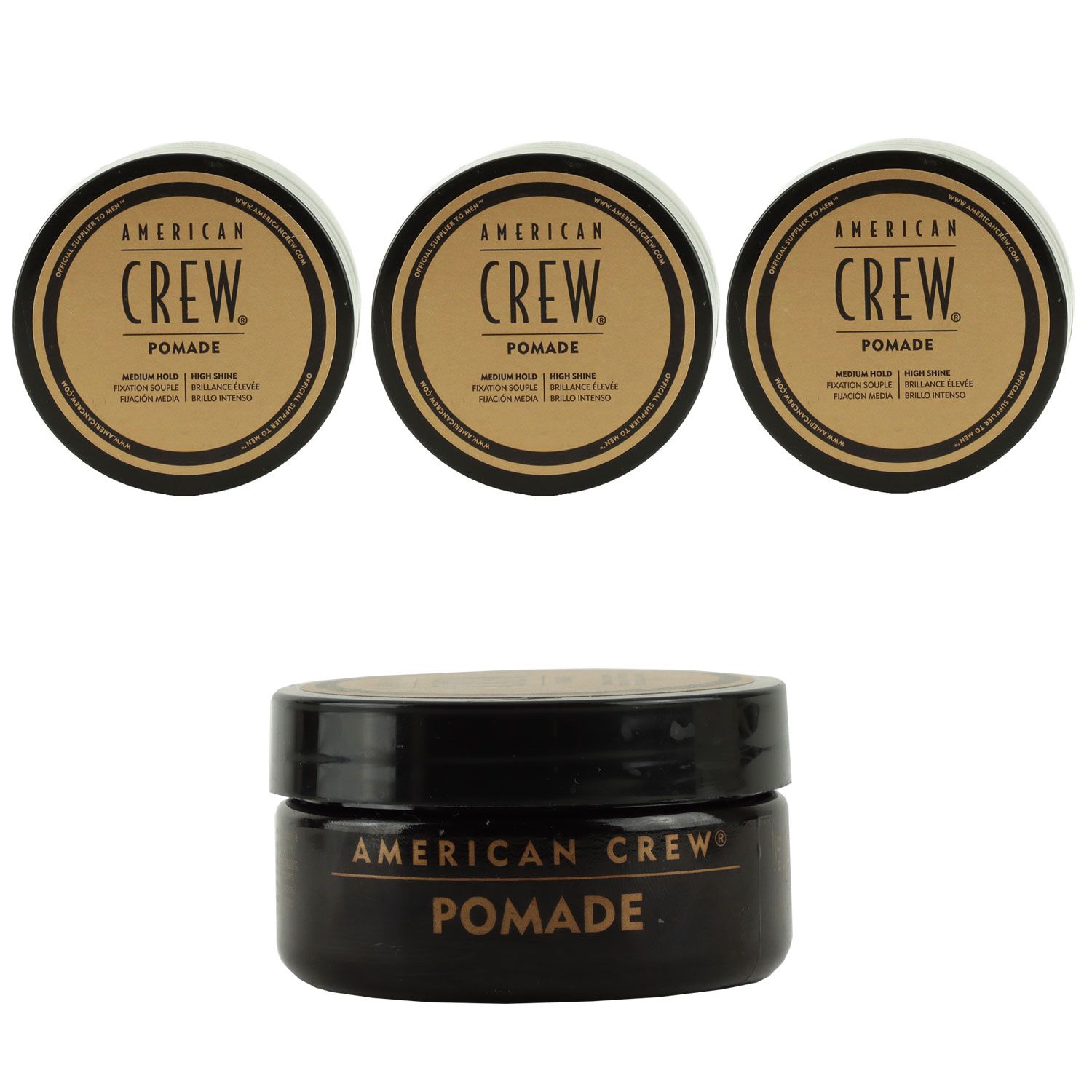 American Crew Pomade 3 x 50 g Haarwachs starker Halt Set
